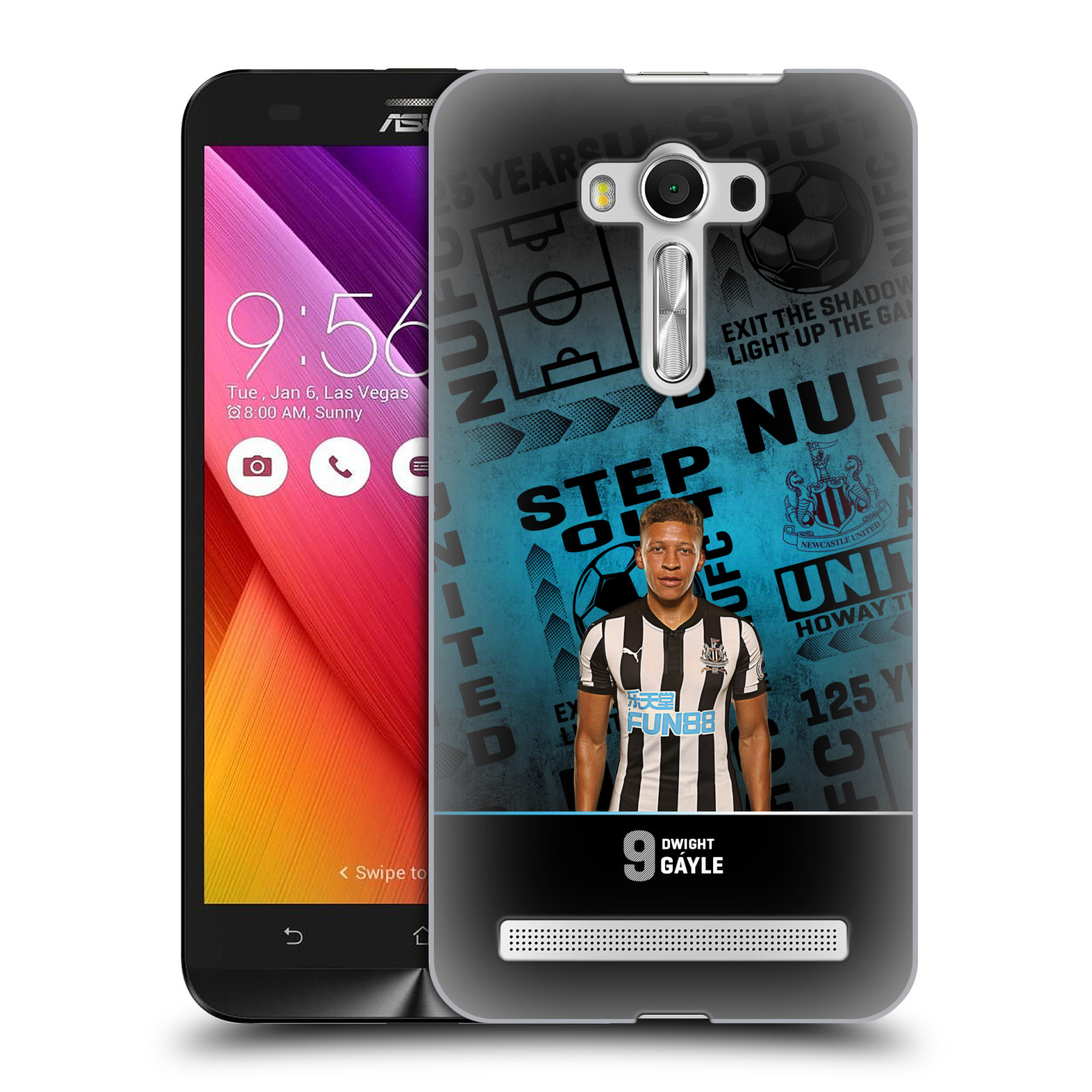 HEAD CASE plastový obal na mobil Asus Zenfone 2 LASER (5,5 displej ZE550KL) Fotbalový klub Newcastle United FC hráč Dwight Gáyle foto 