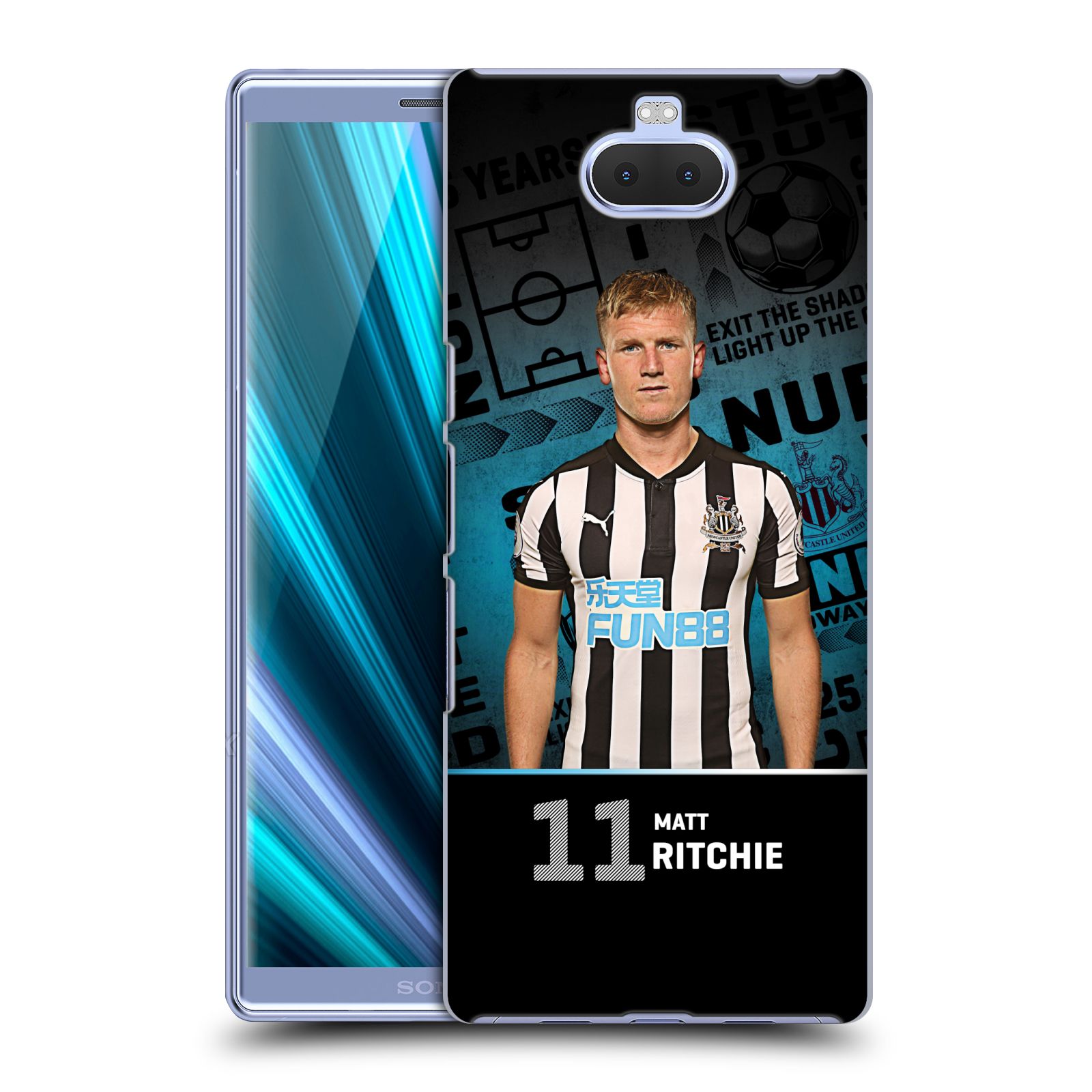 Pouzdro na mobil Sony Xperia 10 - Head Case - Fotbalový klub Newcastle United FC hráč Matt Ritchie foto 