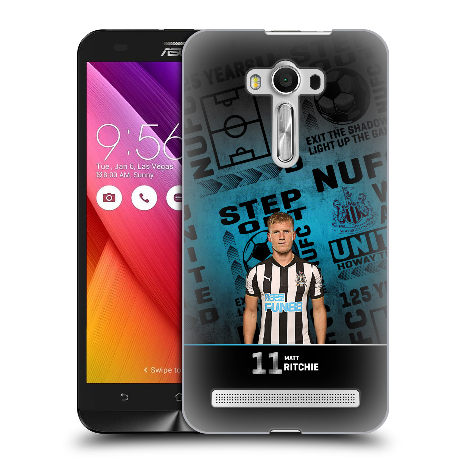 HEAD CASE plastový obal na mobil Asus Zenfone 2 LASER (5,5 displej ZE550KL) Fotbalový klub Newcastle United FC hráč Matt Ritchie foto 