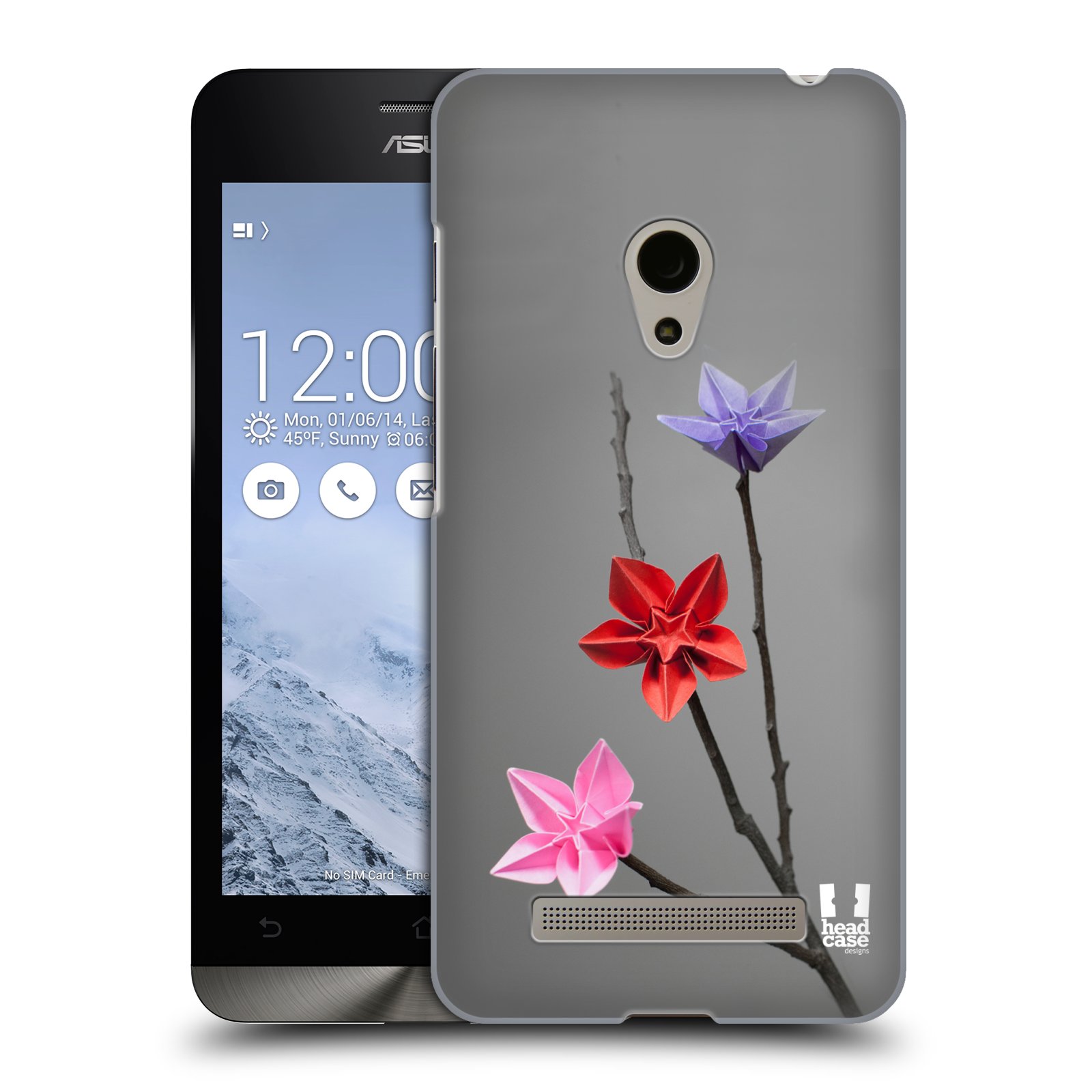 HEAD CASE plastový obal na mobil Asus Zenfone 5 vzor ORIGAMI KVĚTINA hvězda