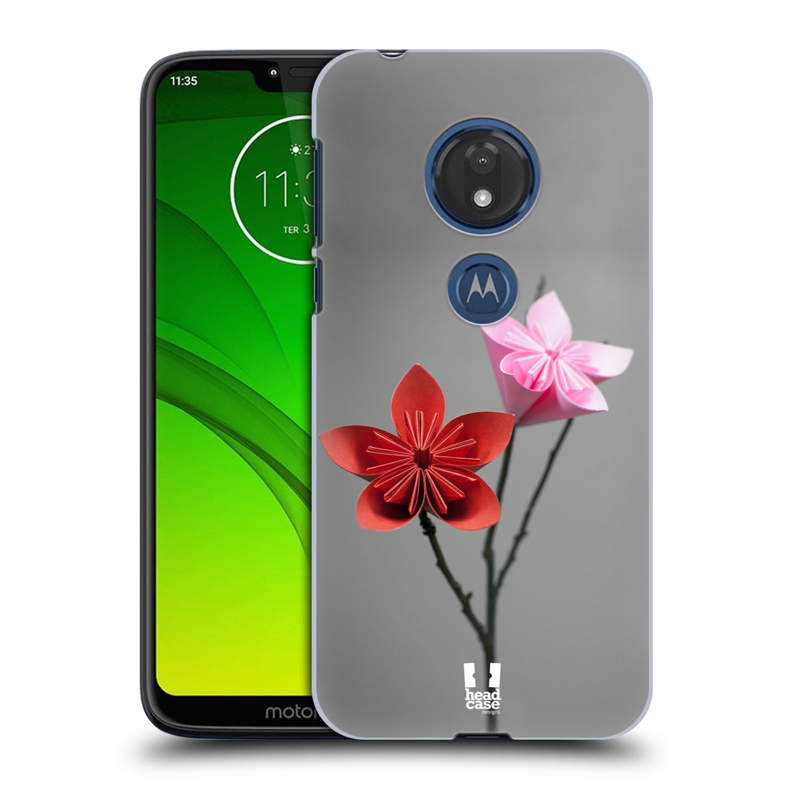 Pouzdro na mobil Motorola Moto G7 Play vzor ORIGAMI KVĚTINA Kusudama