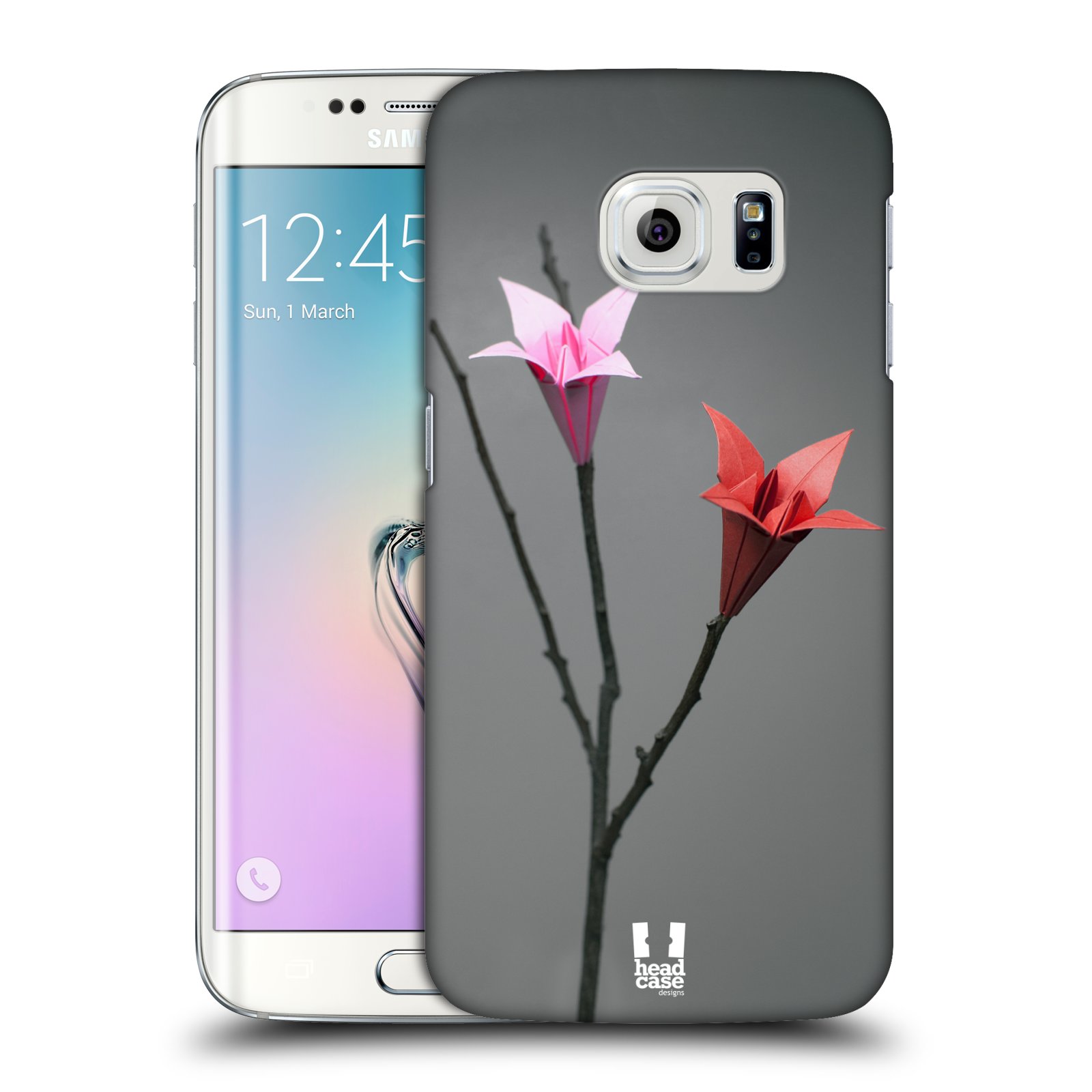 HEAD CASE plastový obal na mobil SAMSUNG Galaxy S6 EDGE (G9250, G925, G925F) vzor ORIGAMI KVĚTINA Lilie