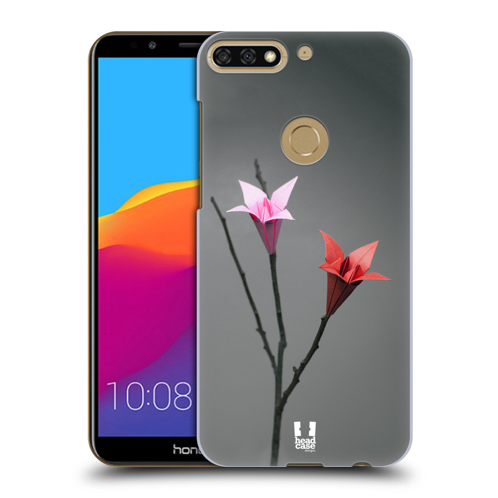 HEAD CASE plastový obal na mobil Honor 7c vzor ORIGAMI KVĚTINA Lilie
