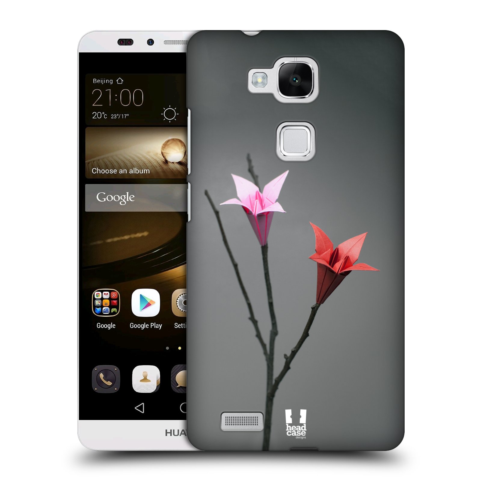HEAD CASE plastový obal na mobil Huawei Mate 7 vzor ORIGAMI KVĚTINA Lilie