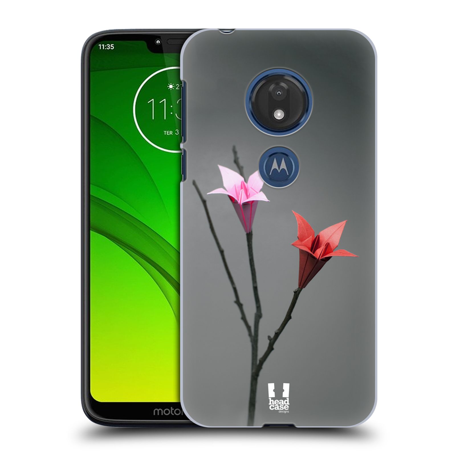 Pouzdro na mobil Motorola Moto G7 Play vzor ORIGAMI KVĚTINA Lilie