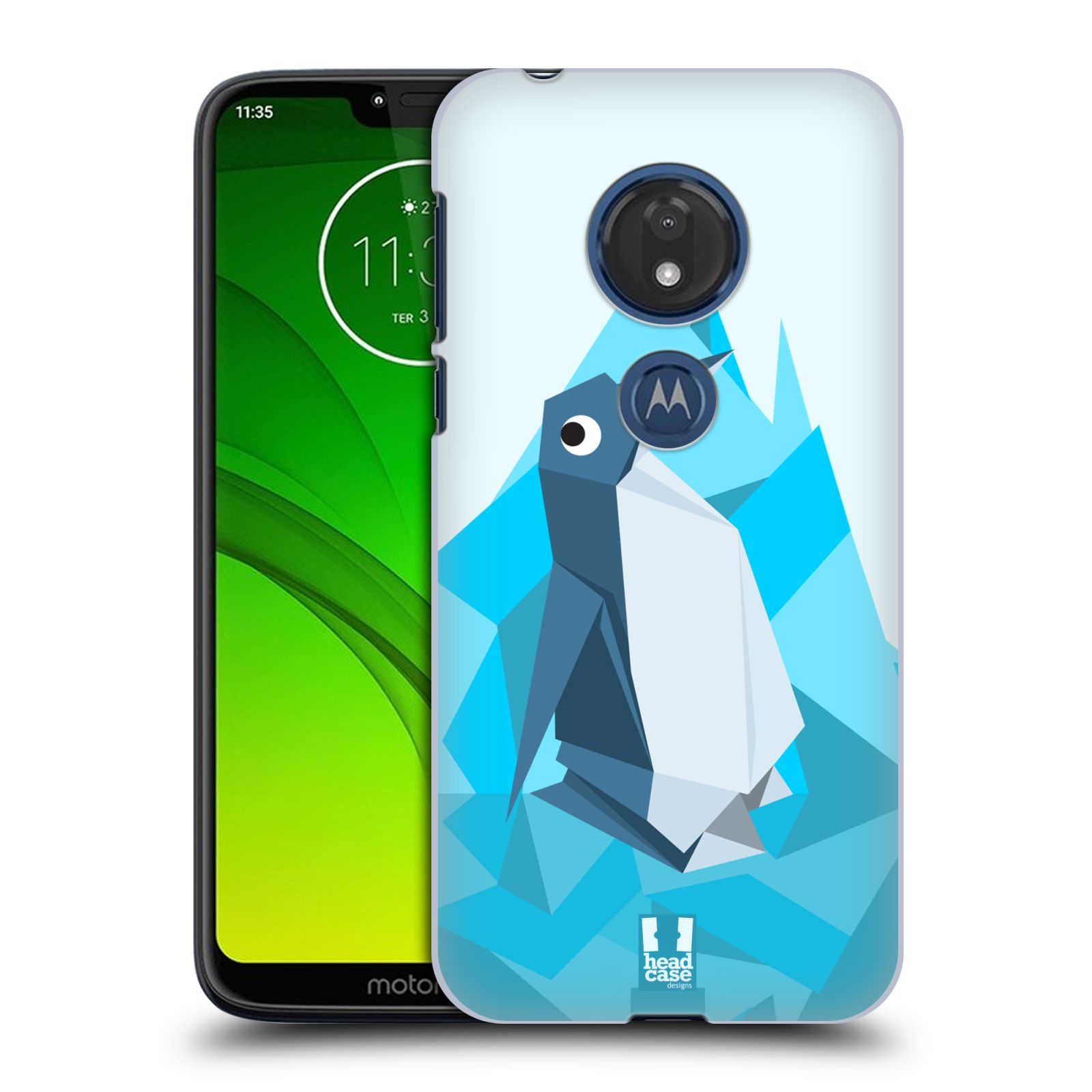 Pouzdro na mobil Motorola Moto G7 Play vzor ORIGAMI Zvířátka TUČŇÁK