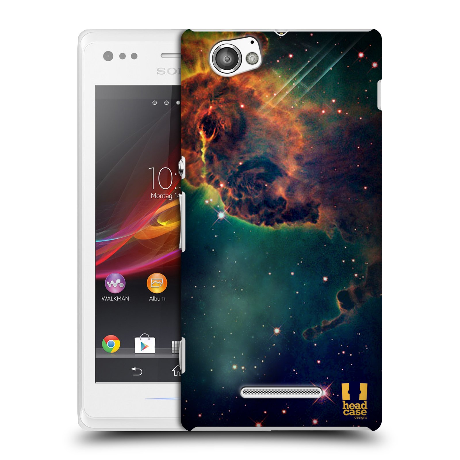 HEAD CASE plastový obal na mobil Sony Xperia M vzor Vesmírná krása MLHOVINA