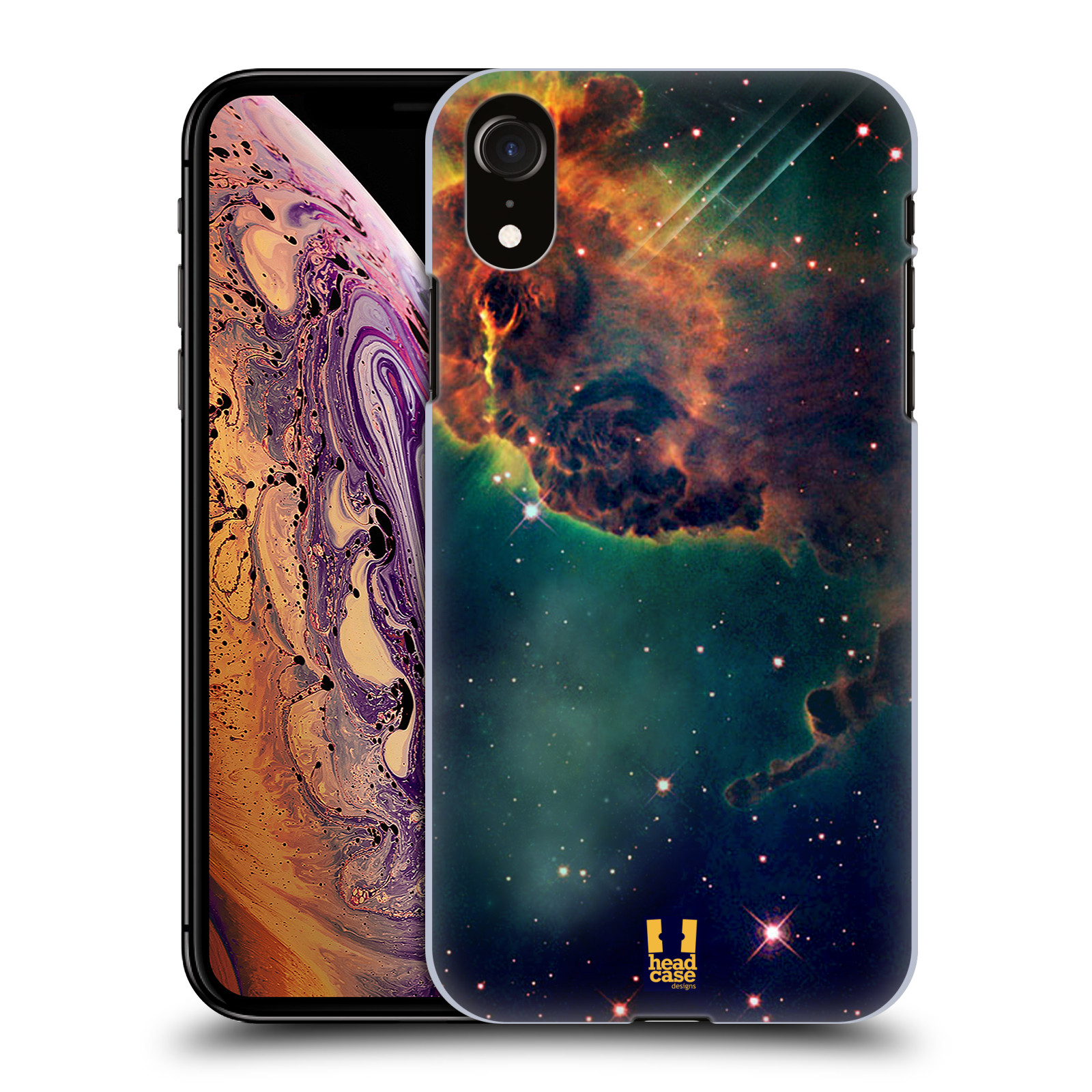 HEAD CASE plastový obal na mobil Apple Iphone XR vzor Vesmírná krása MLHOVINA