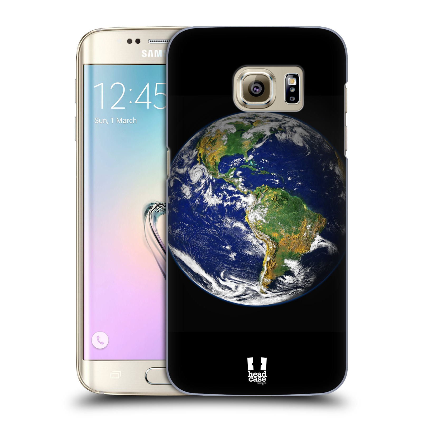 HEAD CASE plastový obal na mobil SAMSUNG GALAXY S7 EDGE vzor Vesmírná krása ZEMĚ