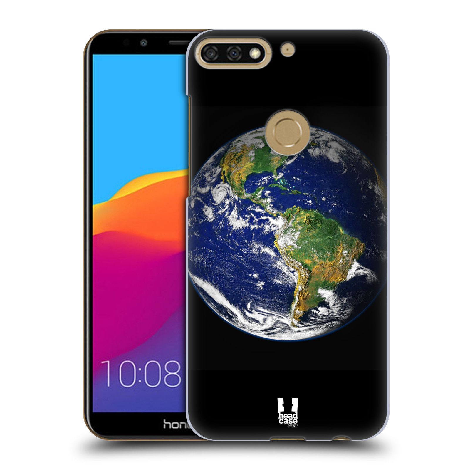 HEAD CASE plastový obal na mobil Honor 7c vzor Vesmírná krása ZEMĚ