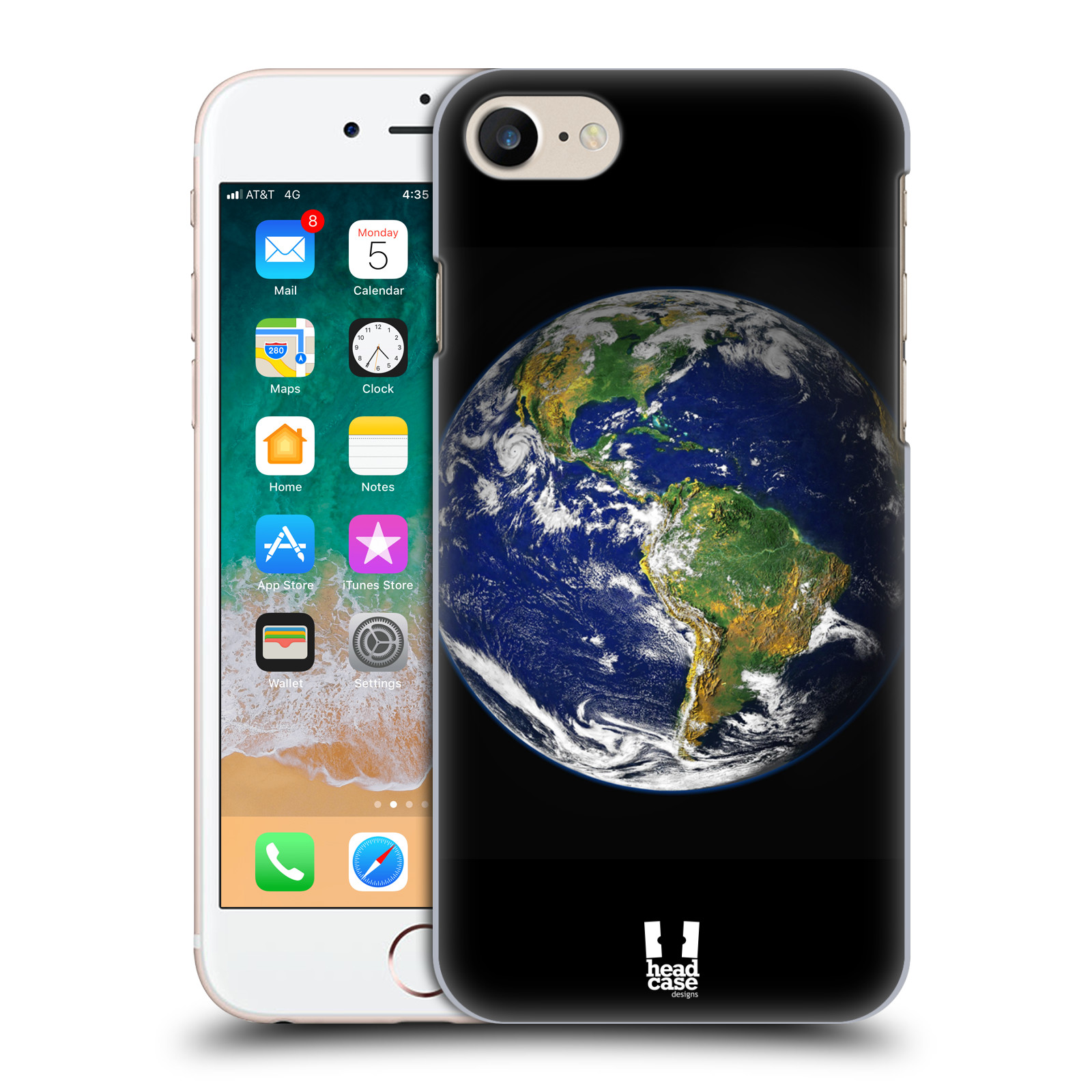 HEAD CASE plastový obal na mobil Apple Iphone 7 vzor Vesmírná krása ZEMĚ