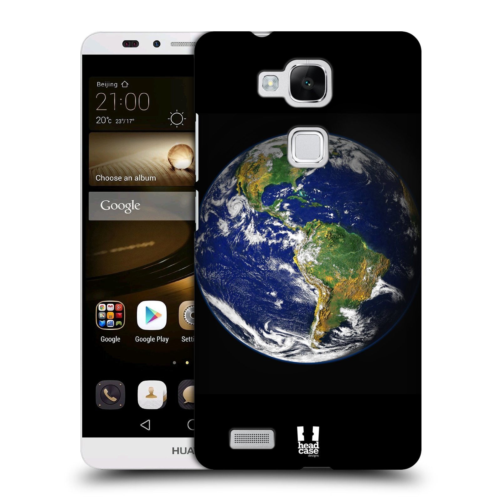 HEAD CASE plastový obal na mobil Huawei Mate 7 vzor Vesmírná krása ZEMĚ