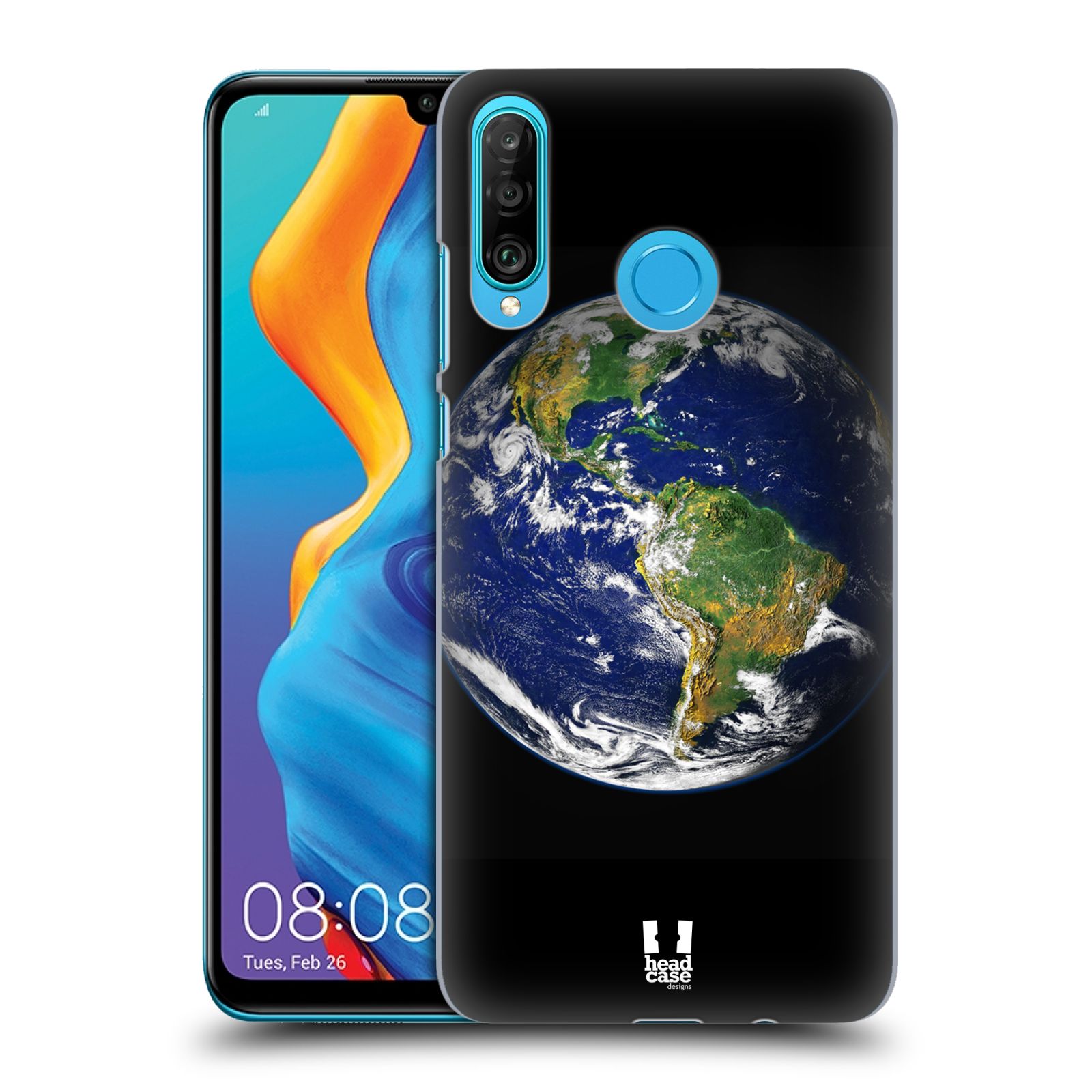 Pouzdro na mobil Huawei P30 LITE - HEAD CASE - vzor Vesmírná krása ZEMĚ
