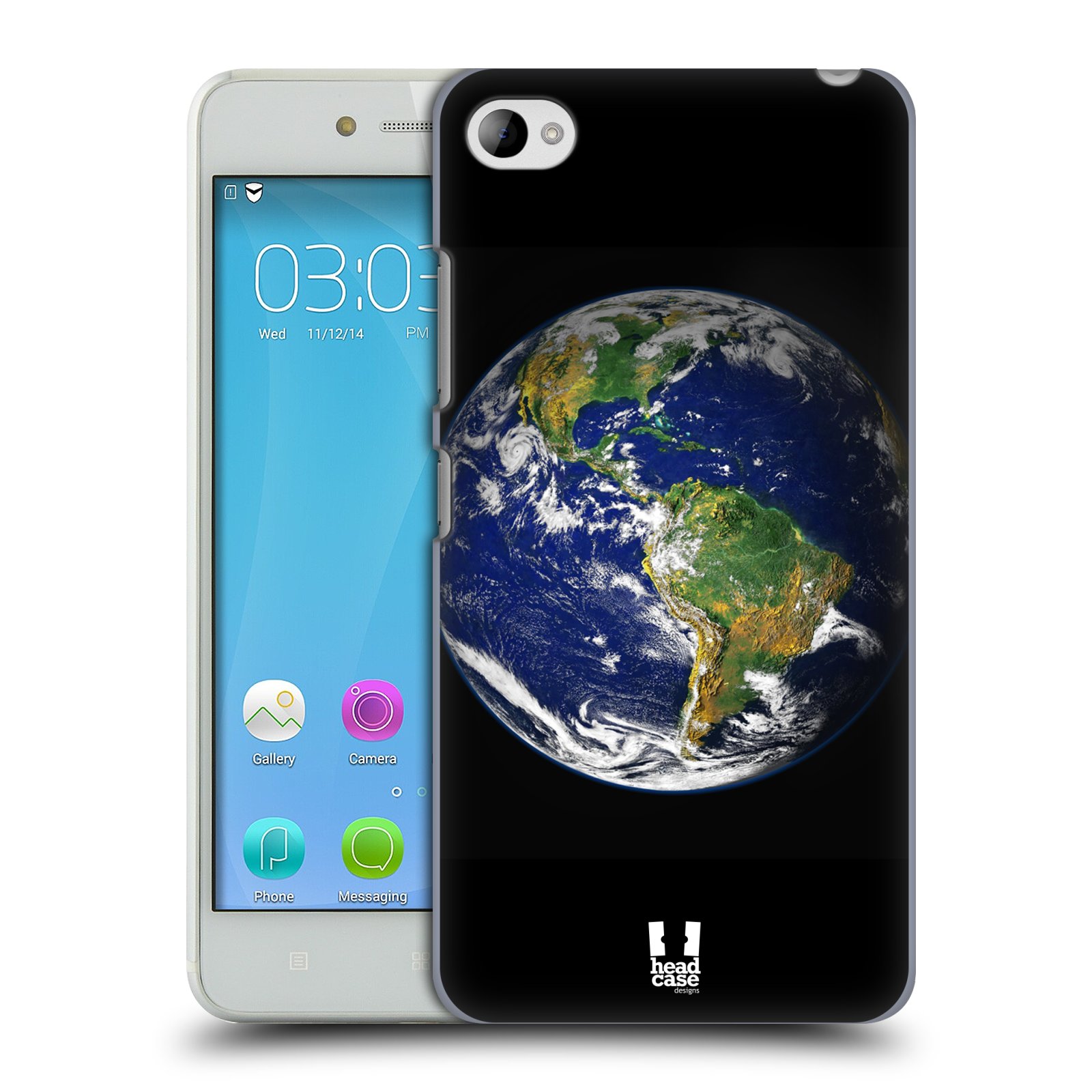 HEAD CASE pevný plastový obal na mobil LENOVO S90 vzor Vesmírná krása ZEMĚ