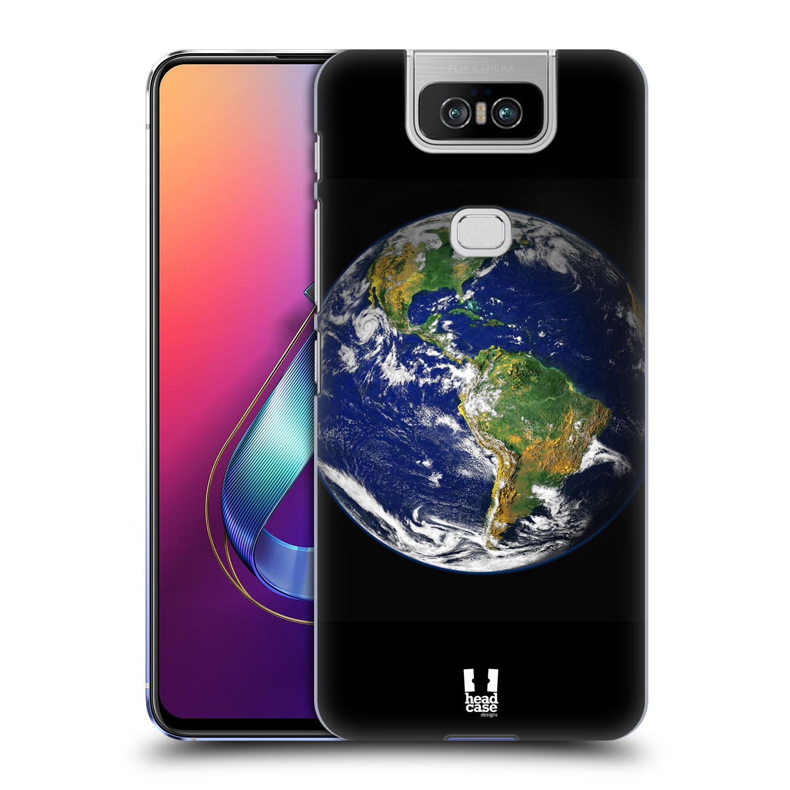 Pouzdro na mobil Asus Zenfone 6 ZS630KL - HEAD CASE - vzor Vesmírná krása ZEMĚ
