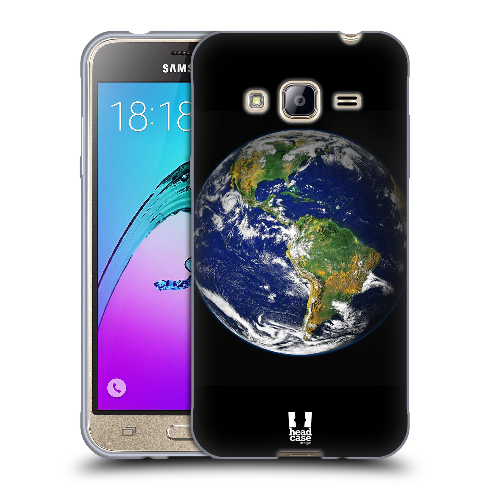 HEAD CASE silikonový obal na mobil Samsung Galaxy J3, J3 2016 vzor Vesmírná krása ZEMĚ