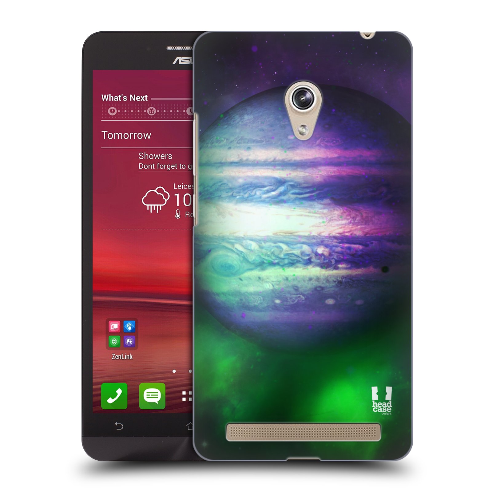 HEAD CASE plastový obal na mobil Asus Zenfone 6 vzor Vesmírná krása JUPITER MODRÁ