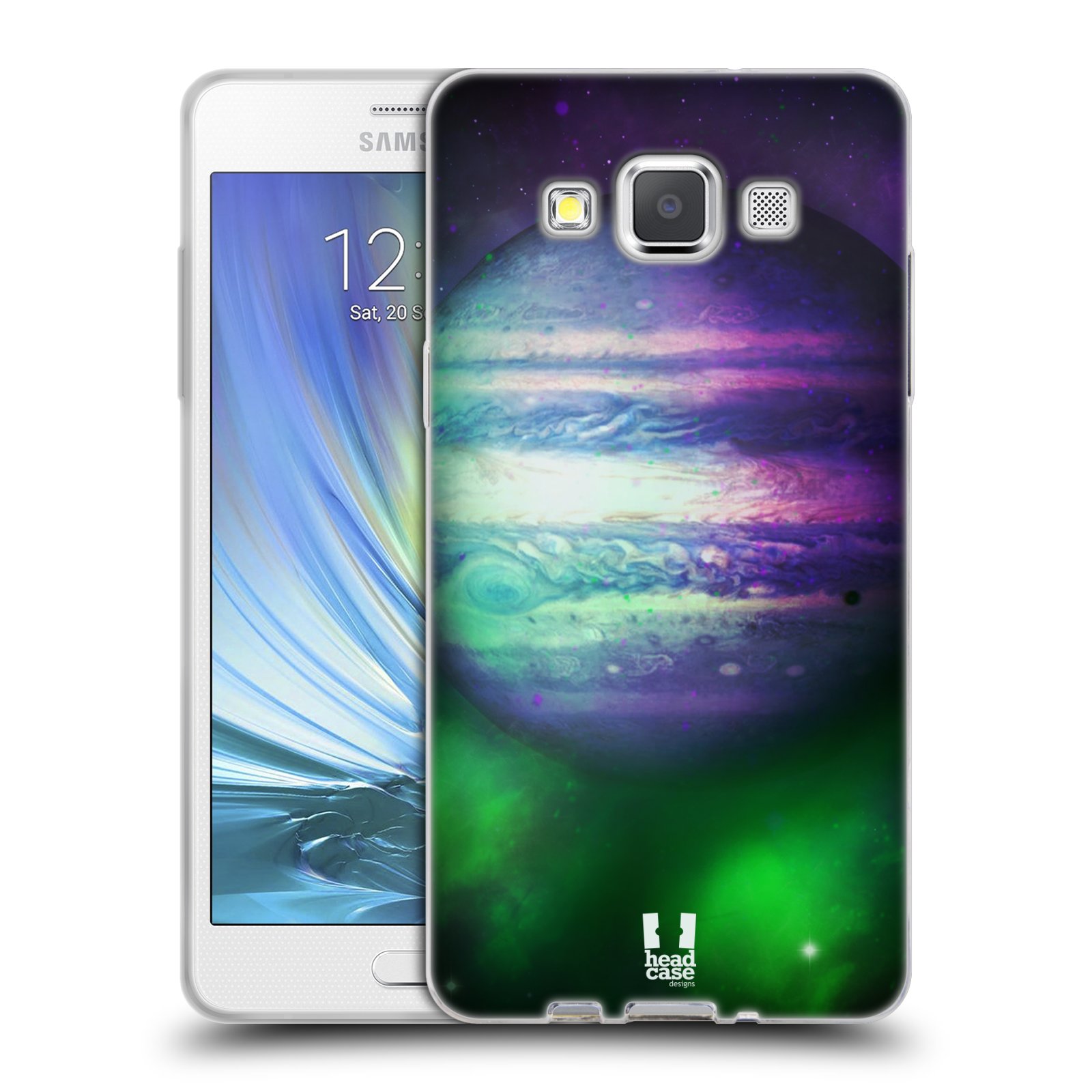 HEAD CASE silikonový obal na mobil Samsung Galaxy A5 vzor Vesmírná krása JUPITER MODRÁ