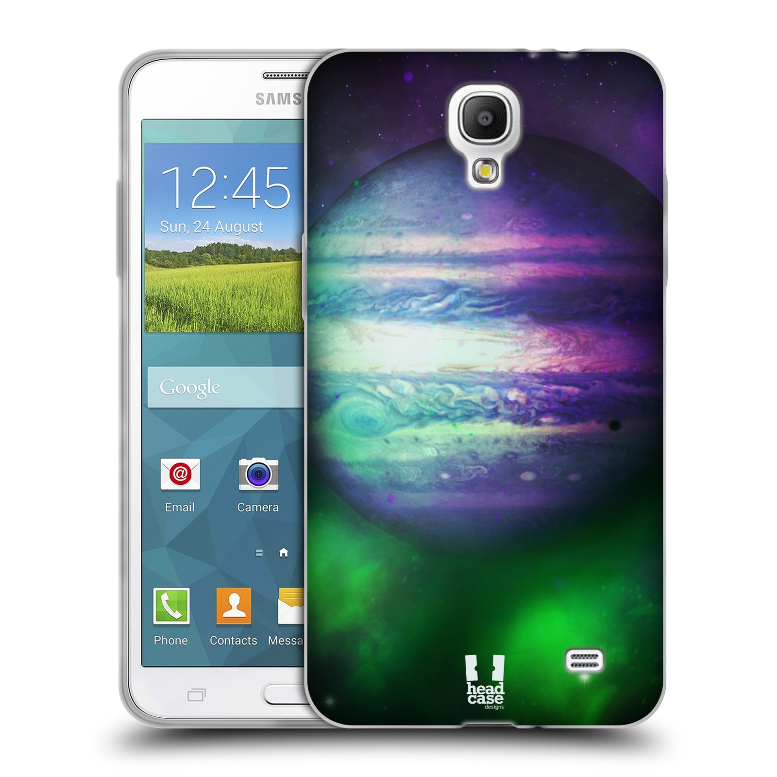 HEAD CASE silikonový obal na mobil Samsung Galaxy Mega 2 vzor Vesmírná krása JUPITER MODRÁ