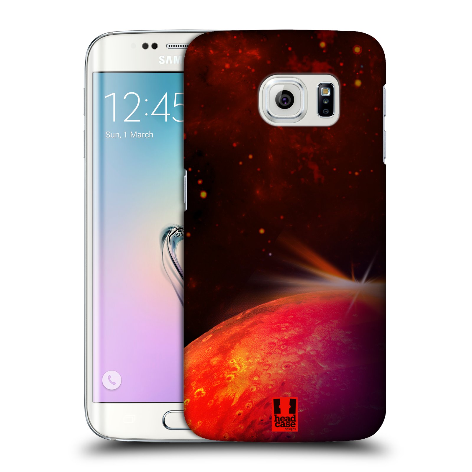Zadní obal pro mobil Samsung Galaxy S6 EDGE - HEAD CASE - Vesmírné planery Mars