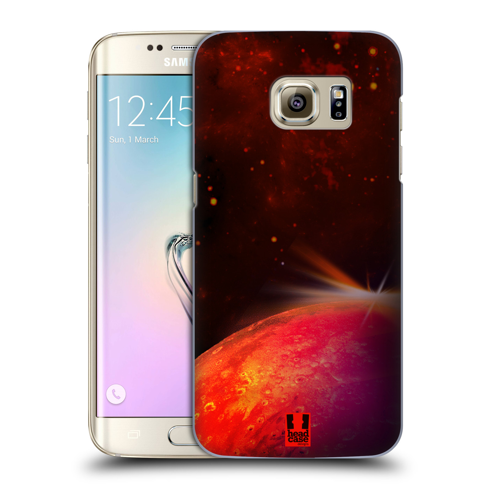 Zadní obal pro mobil Samsung Galaxy S7 EDGE - HEAD CASE - Vesmírné planery Mars