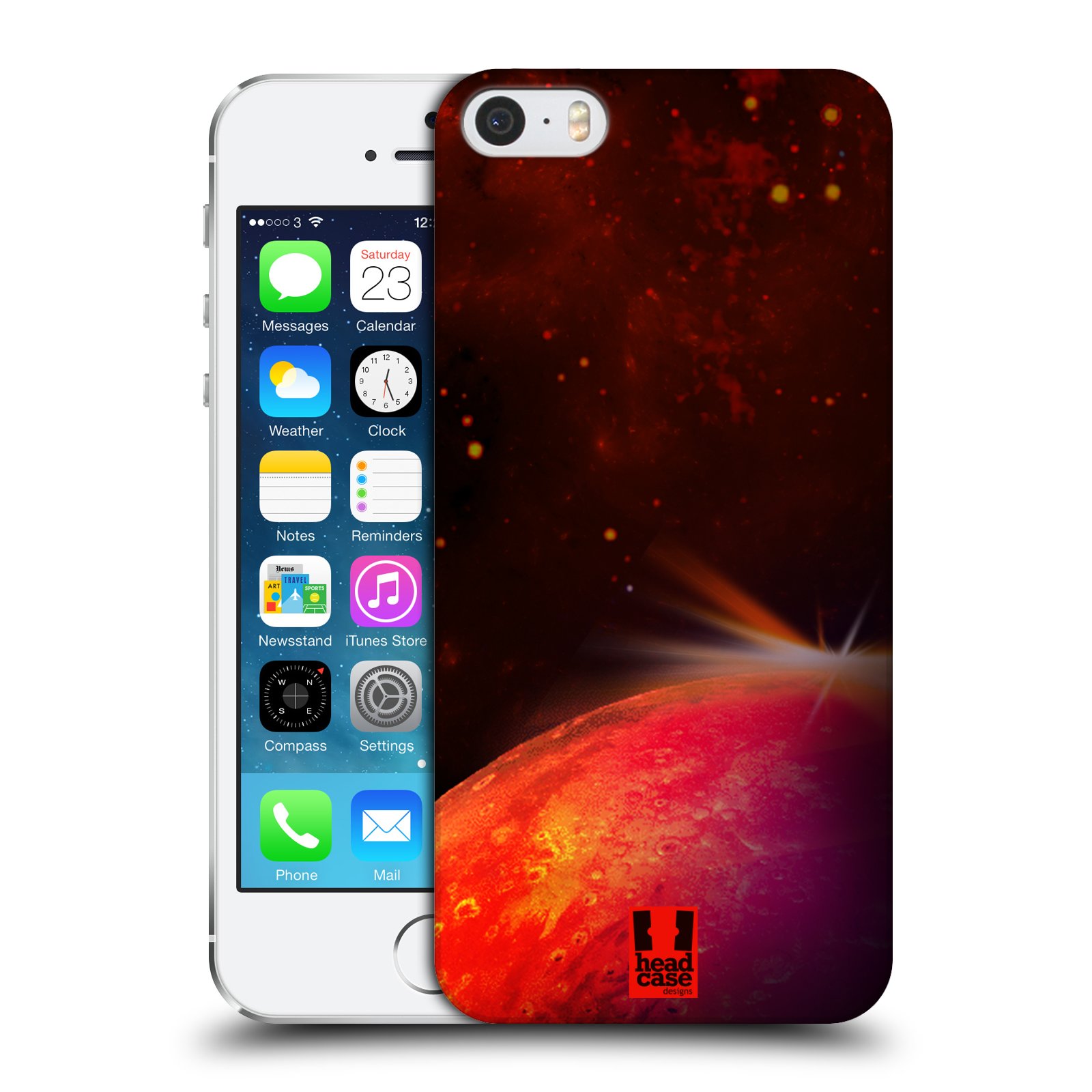 Zadní obal pro mobil Apple Iphone 5/5S/SE 2015 - HEAD CASE - Vesmírné planery Mars
