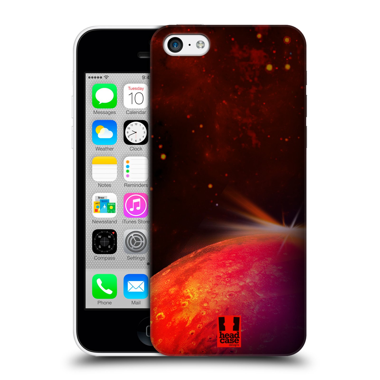 Zadní obal pro mobil Apple Iphone 5C - HEAD CASE - Vesmírné planery Mars