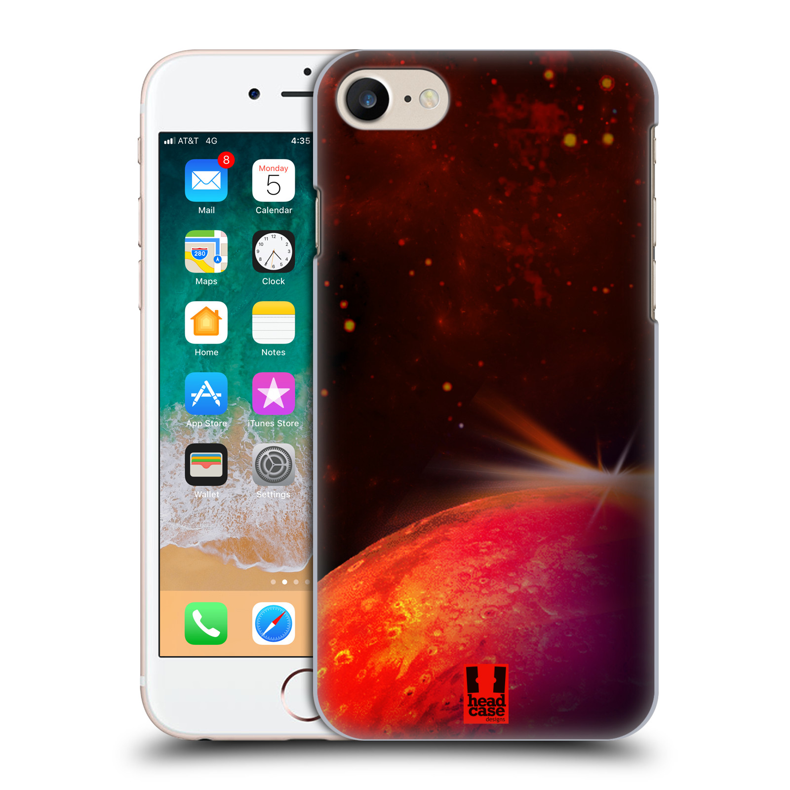 Zadní obal pro mobil Apple Iphone 7/8/SE2020 - HEAD CASE - Vesmírné planery Mars