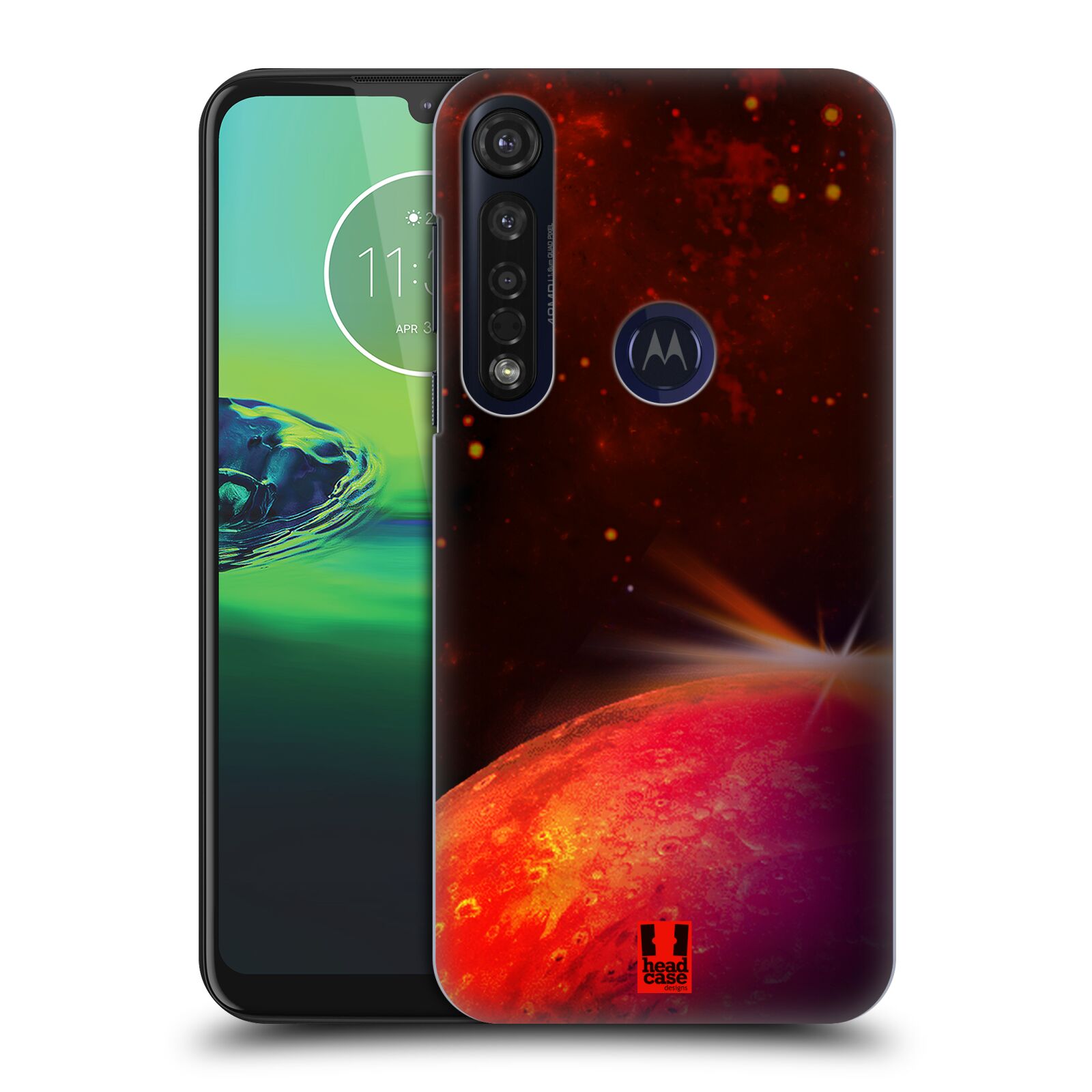 Pouzdro na mobil Motorola Moto G8 PLUS - HEAD CASE - vzor Vesmírná krása MARS RUDÁ PLANETA