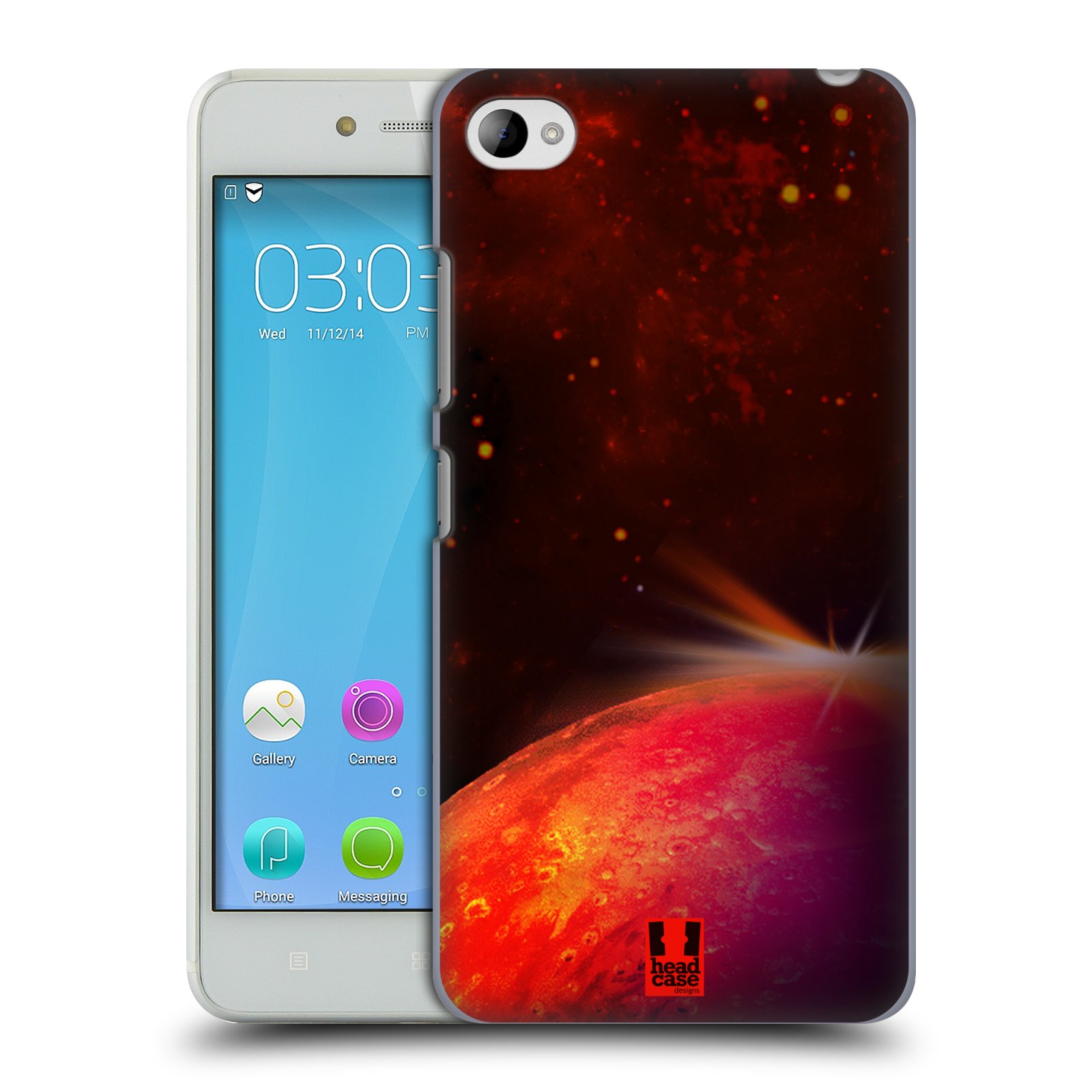 HEAD CASE pevný plastový obal na mobil LENOVO S90 vzor Vesmírná krása MARS RUDÁ PLANETA