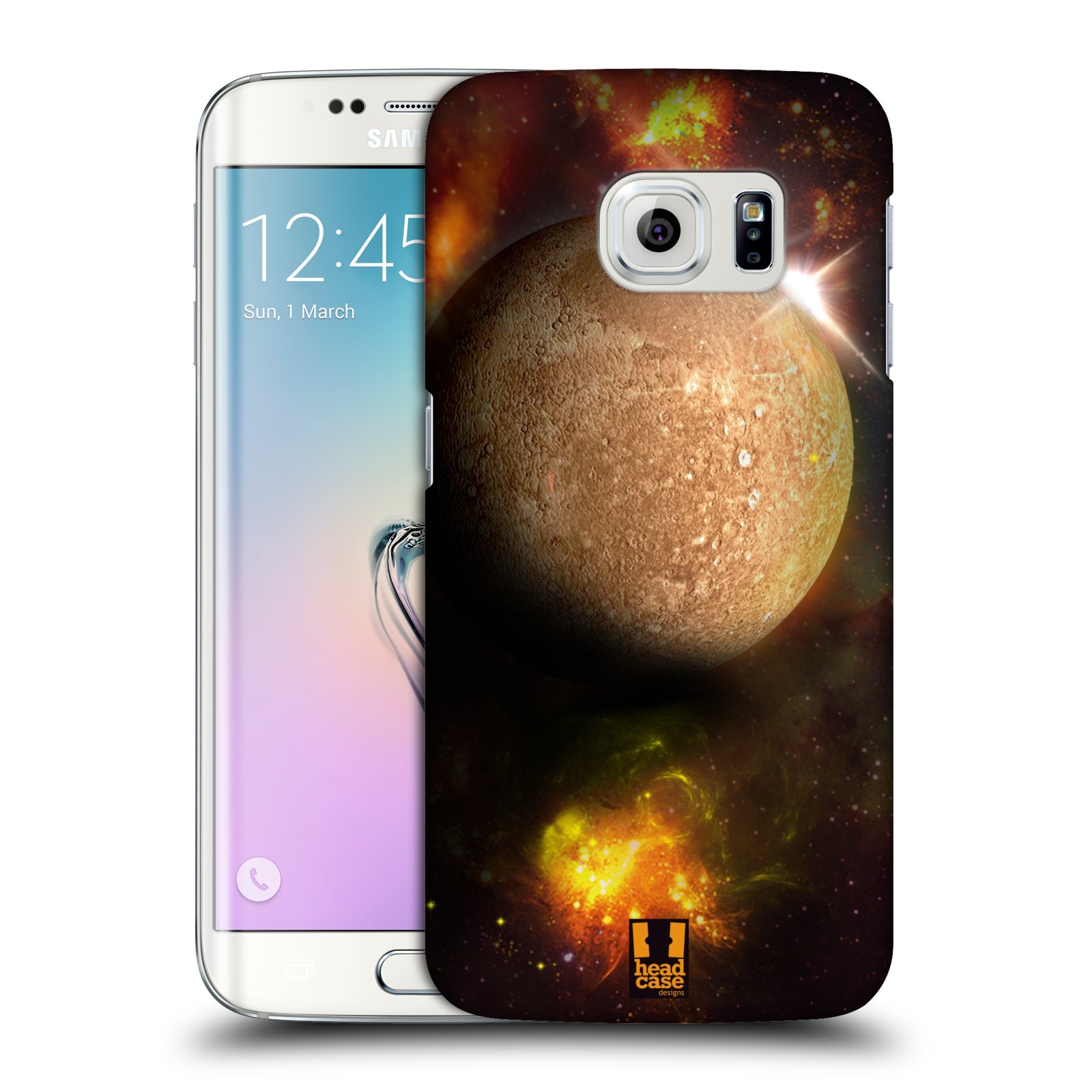 HEAD CASE plastový obal na mobil SAMSUNG Galaxy S6 EDGE (G9250, G925, G925F) vzor Vesmírná krása MERKUR PLANETA