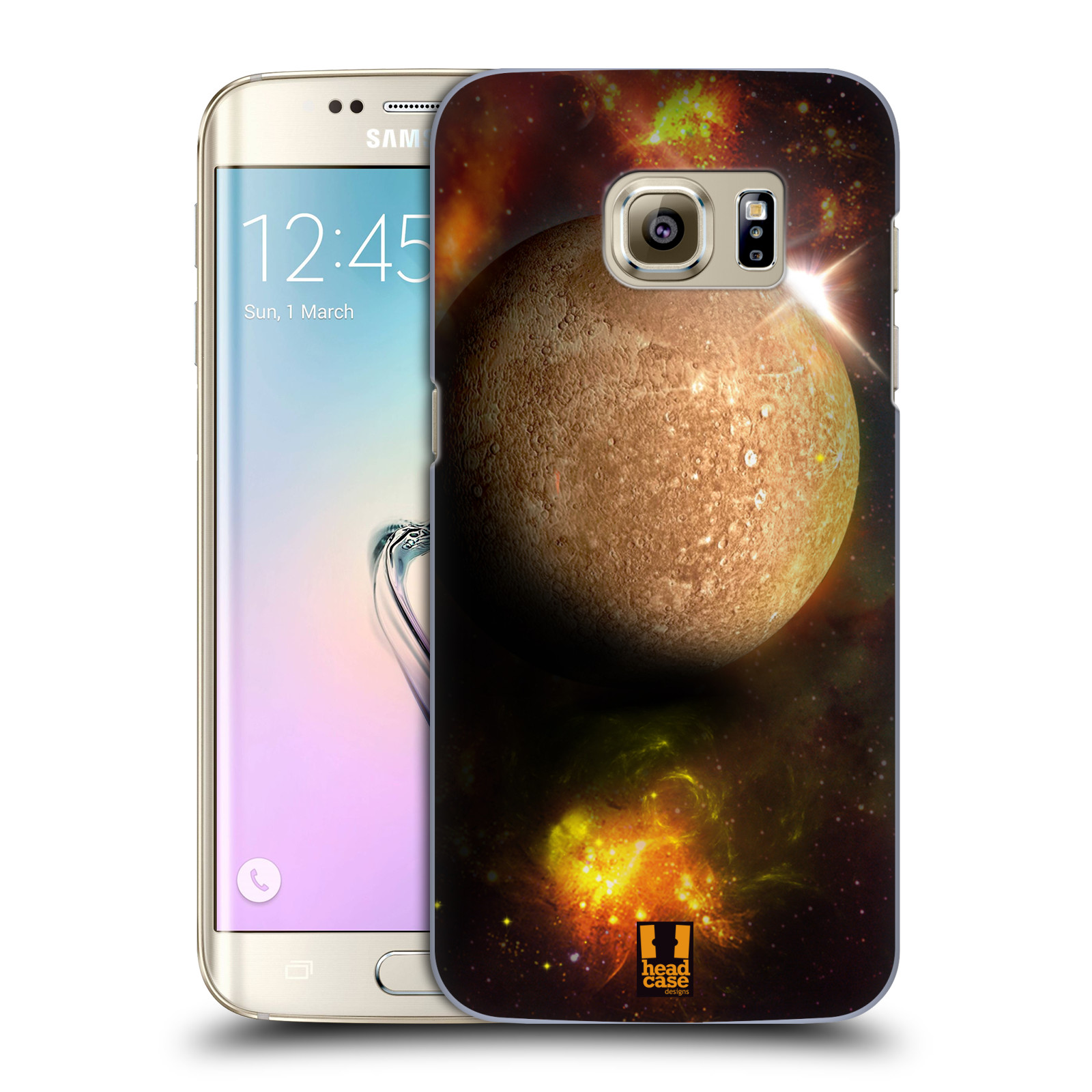HEAD CASE plastový obal na mobil SAMSUNG GALAXY S7 EDGE vzor Vesmírná krása MERKUR PLANETA