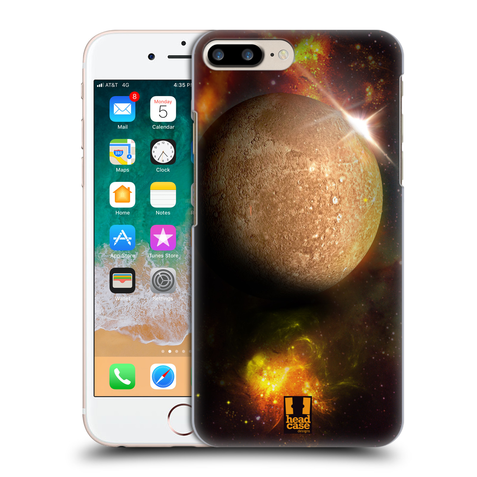 Plastové pouzdro pro mobil Apple Iphone 8 PLUS vzor Vesmírná krása MERKUR PLANETA
