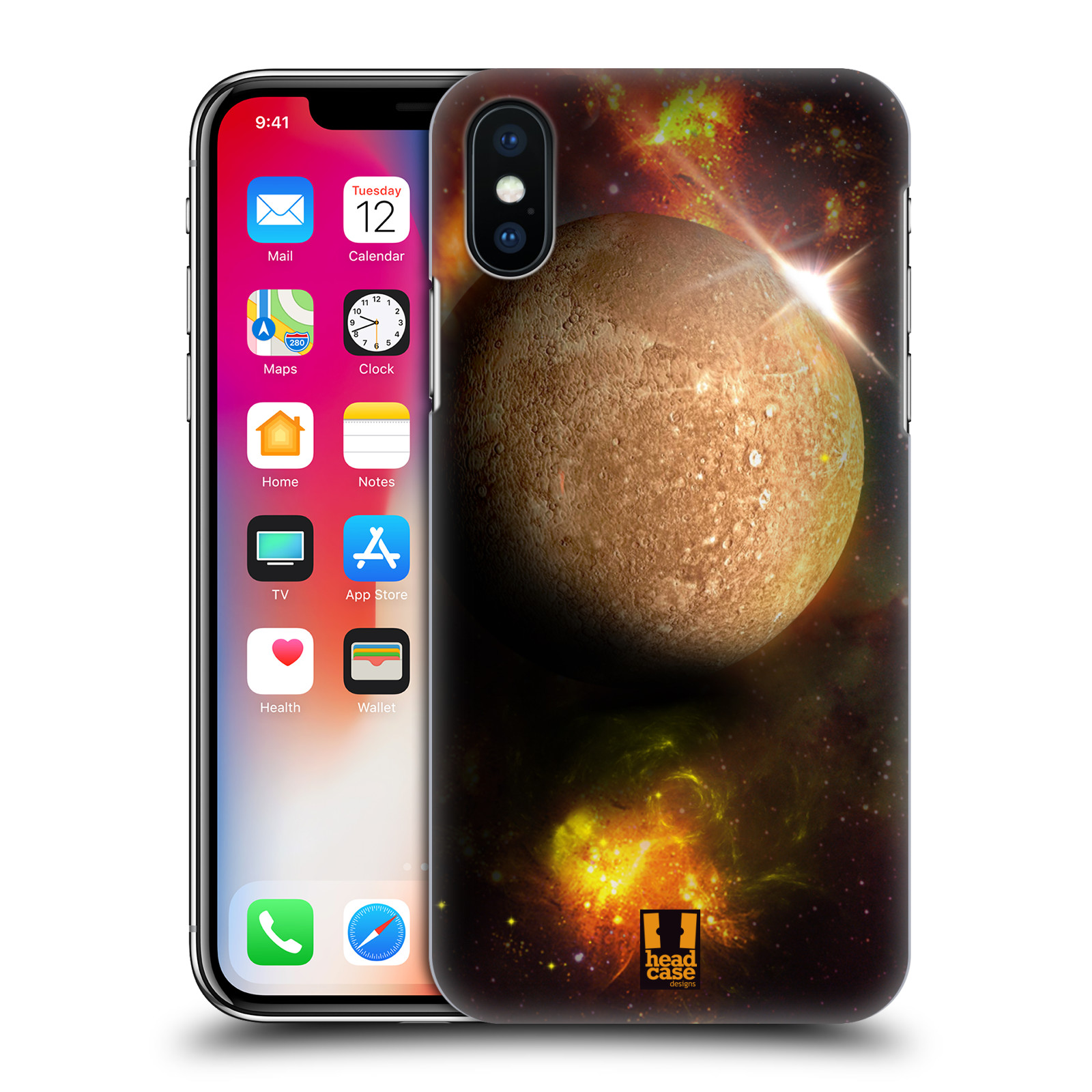 HEAD CASE plastový obal na mobil Apple Iphone X / XS vzor Vesmírná krása MERKUR PLANETA