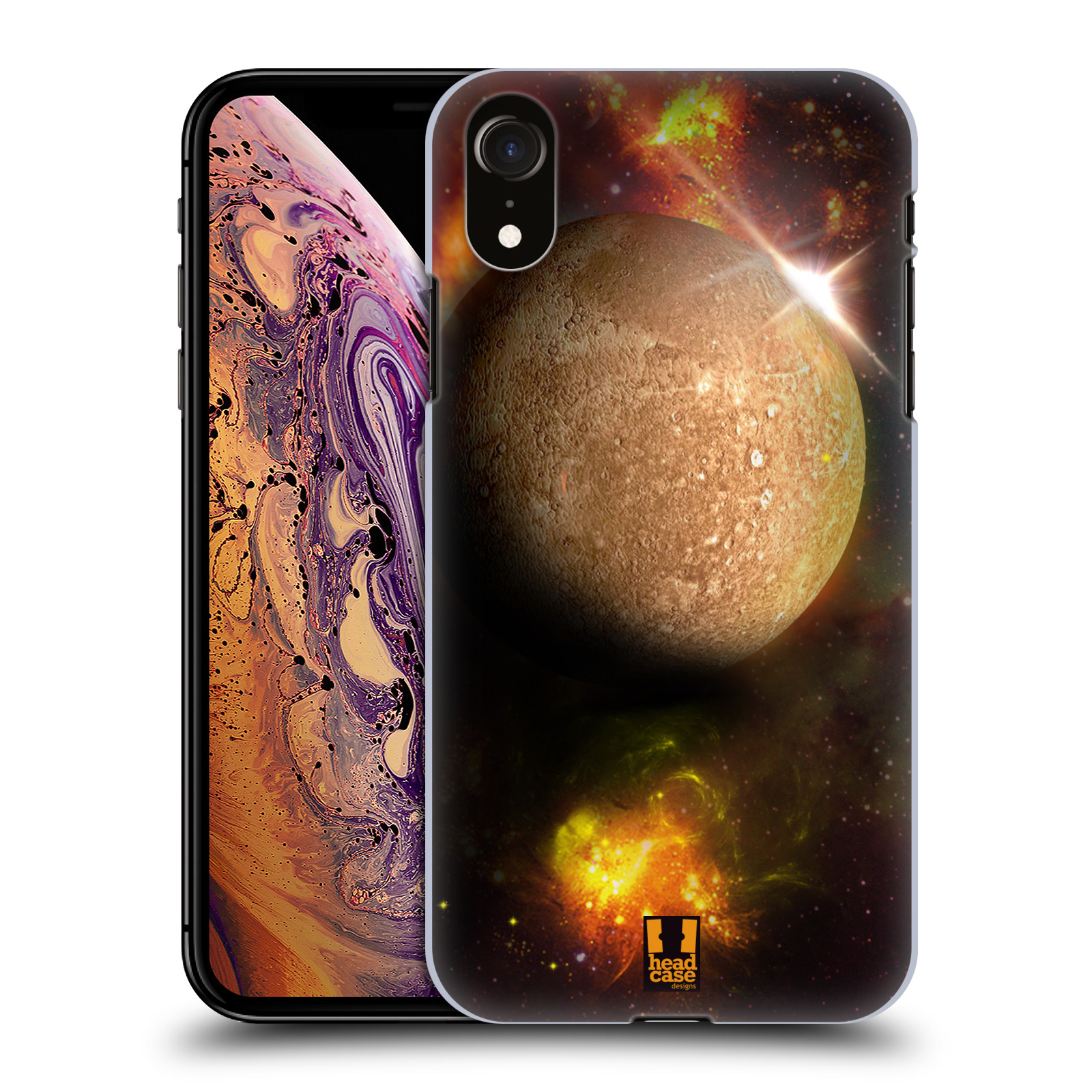 HEAD CASE plastový obal na mobil Apple Iphone XR vzor Vesmírná krása MERKUR PLANETA