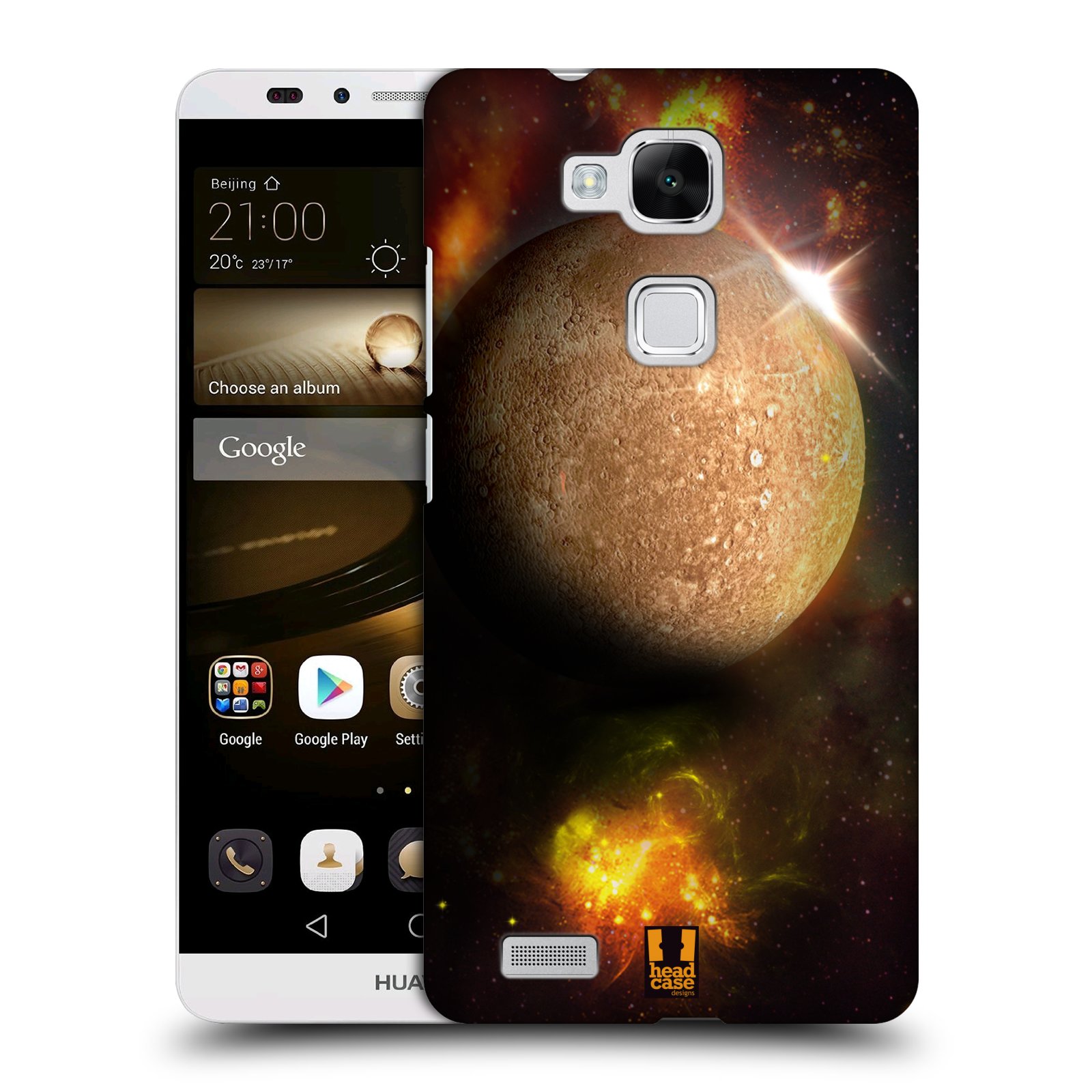 HEAD CASE plastový obal na mobil Huawei Mate 7 vzor Vesmírná krása MERKUR PLANETA