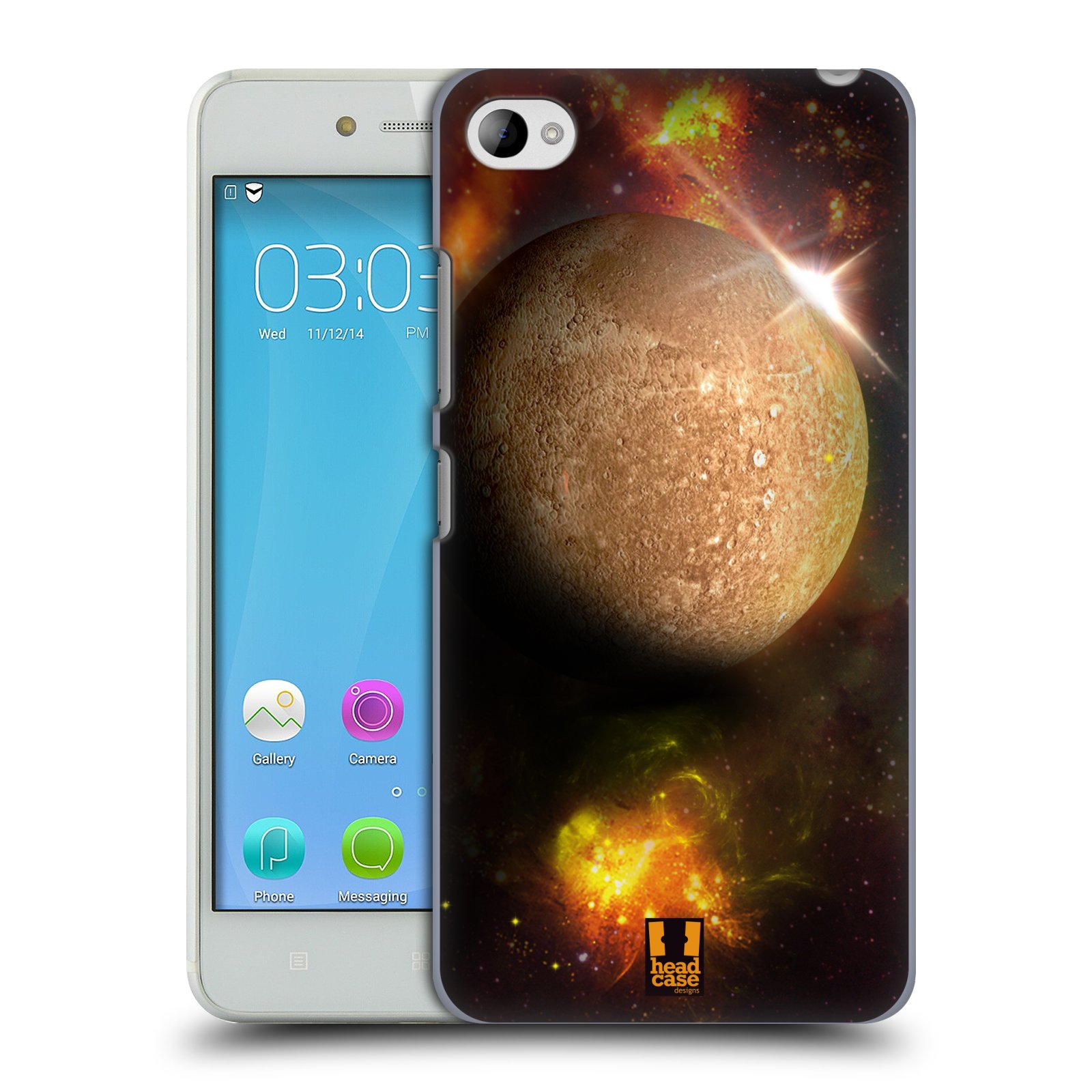 HEAD CASE pevný plastový obal na mobil LENOVO S90 vzor Vesmírná krása MERKUR PLANETA