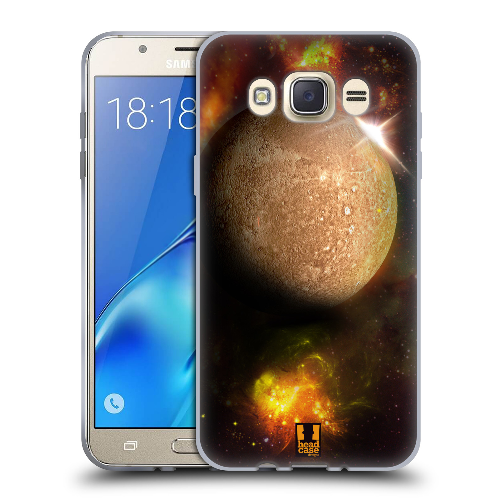 HEAD CASE silikonový obal, kryt na mobil Samsung Galaxy J7 2016 (J710, J710F) vzor Vesmírná krása MERKUR PLANETA