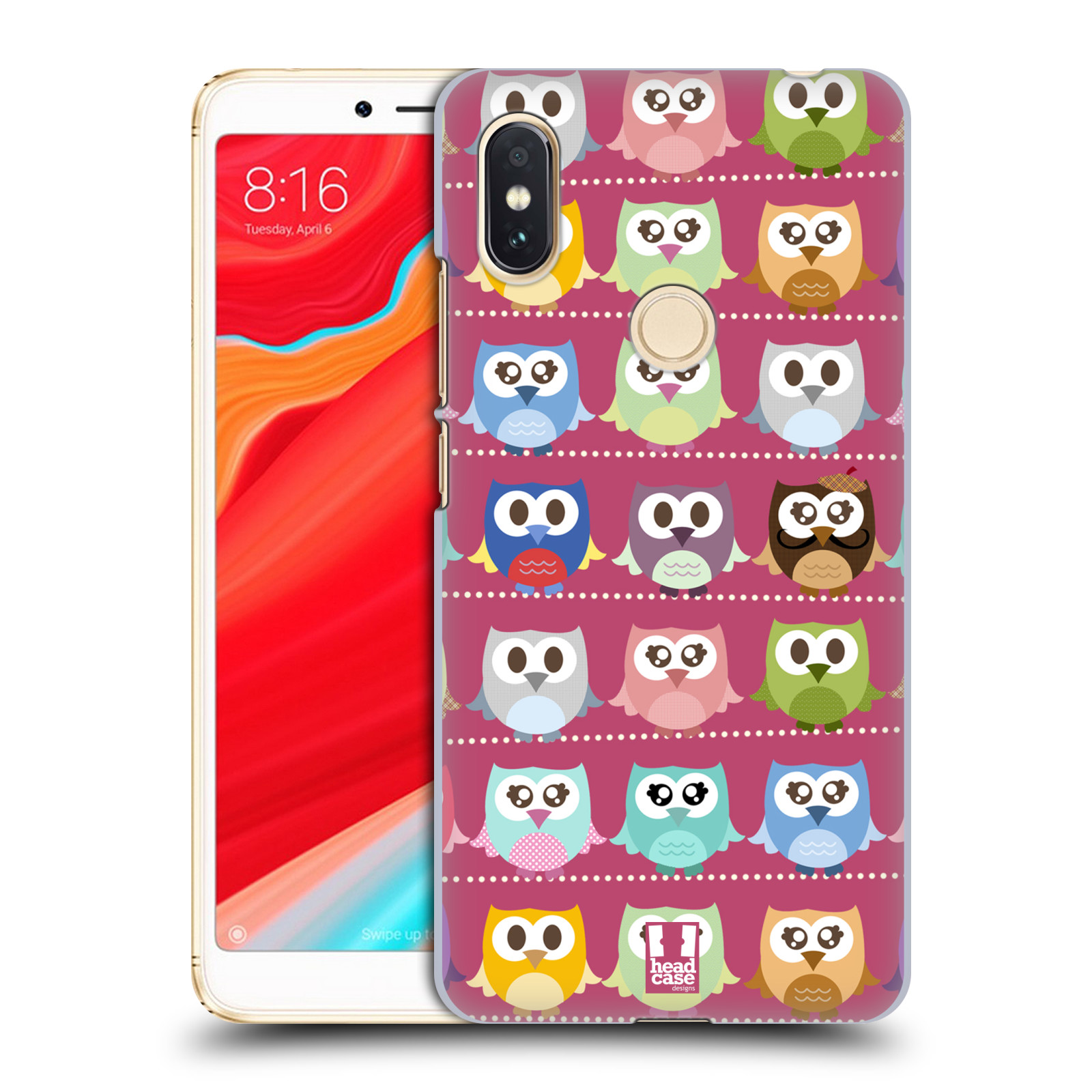HEAD CASE plastový obal na mobil Xiaomi Redmi S2 vzor Roztomilá sovička růžové sovičky