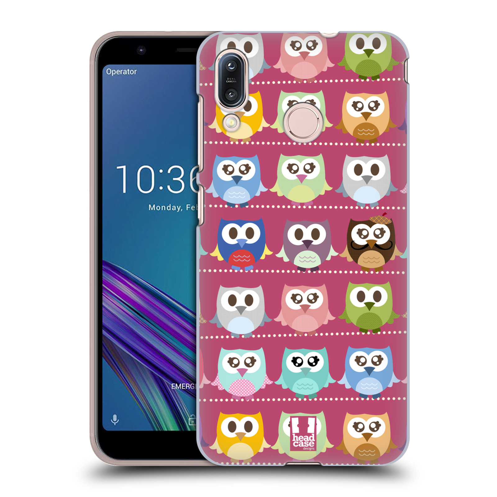 Pouzdro na mobil Asus Zenfone Max M1 (ZB555KL) - HEAD CASE - vzor Roztomilá sovička růžové sovičky