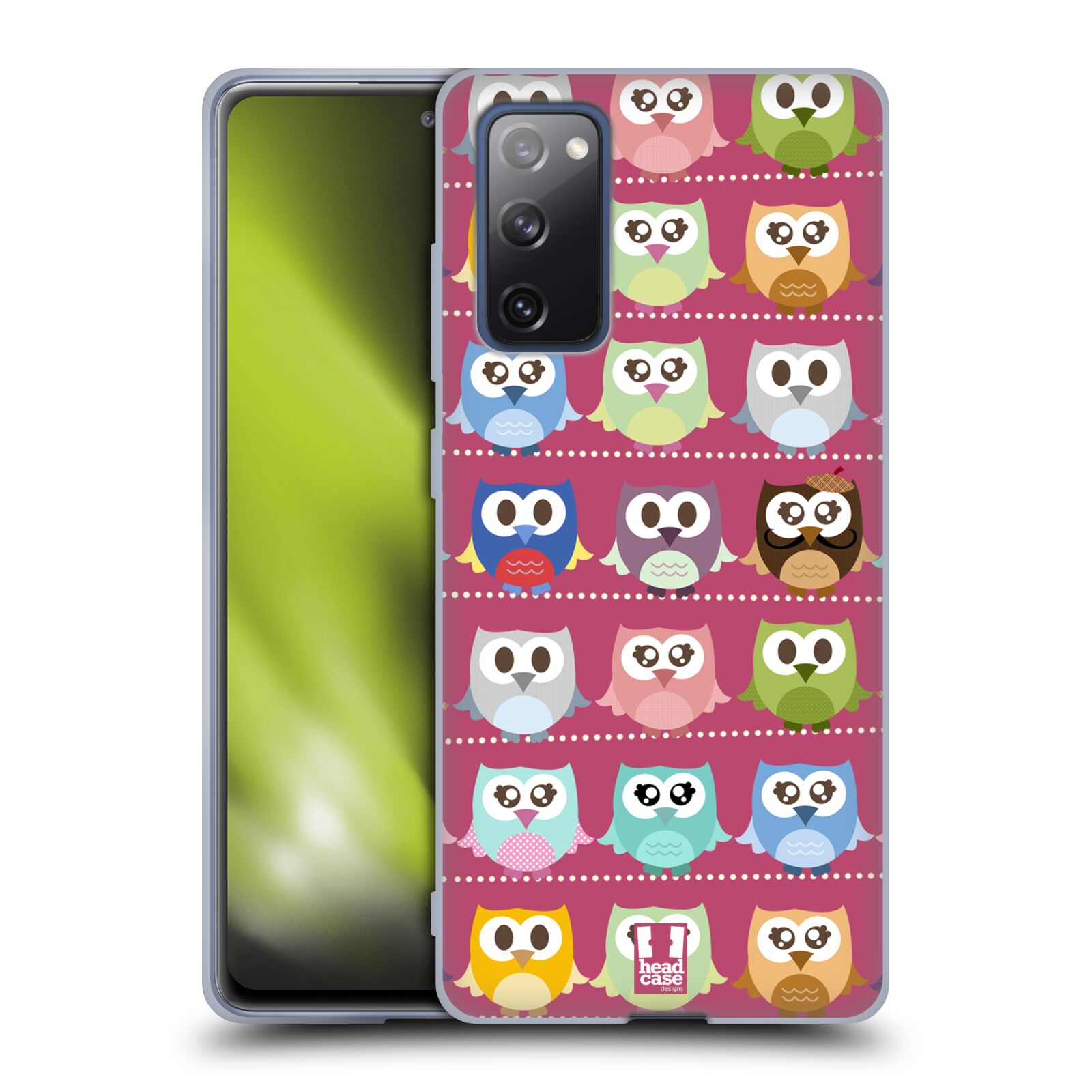 Plastový obal HEAD CASE na mobil Samsung Galaxy S20 FE / S20 FE 5G vzor Roztomilá sovička růžové sovičky