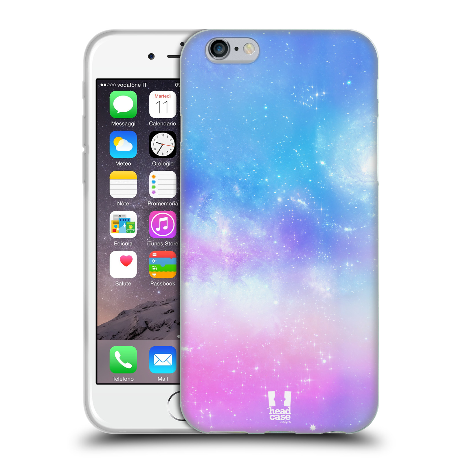 Silikonový obal na mobil Apple Iphone 6/6S  - HEAD CASE - Modrá Galaxie