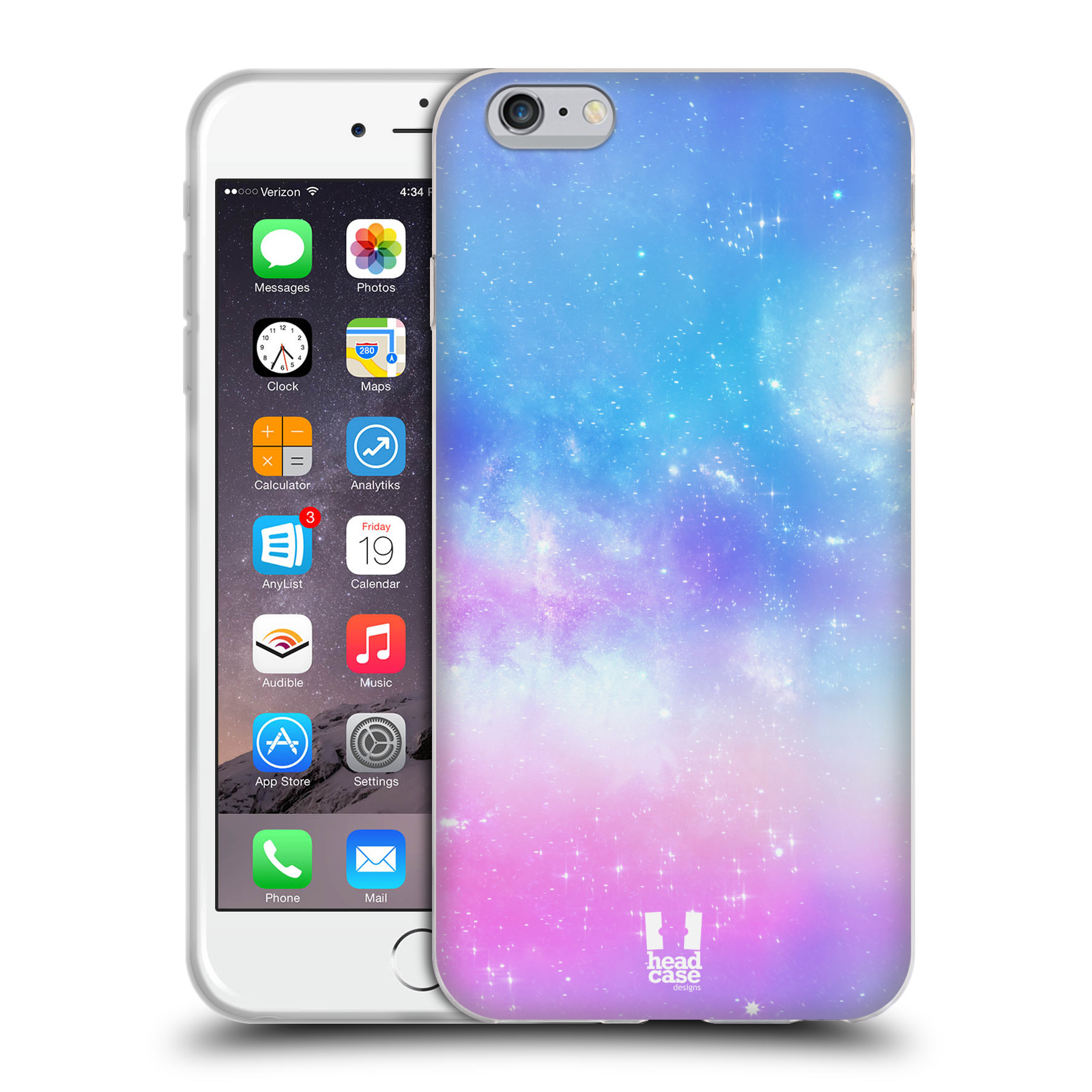 Silikonový obal na mobil Apple Iphone 6+ / 6S Plus - HEAD CASE - Modrá Galaxie