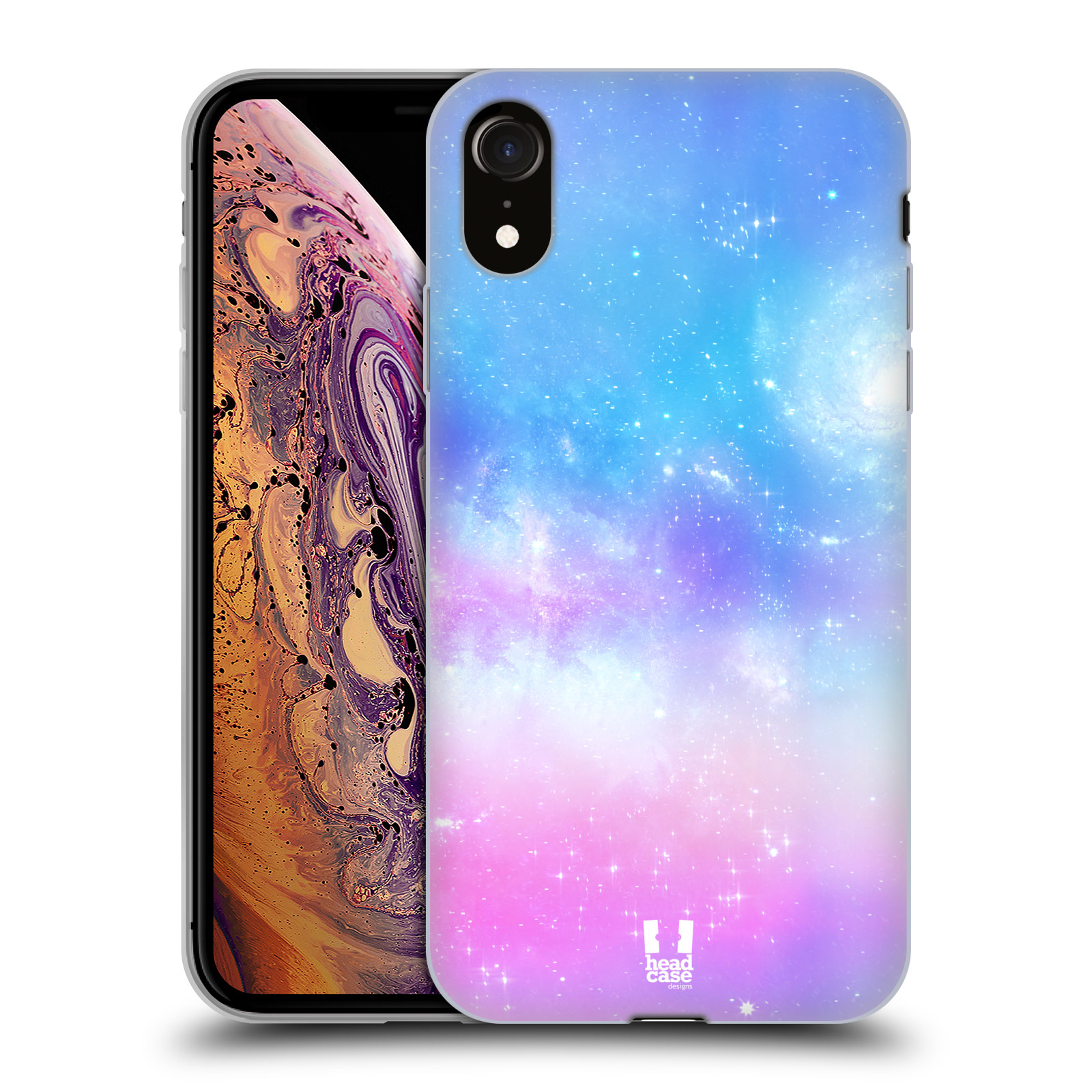Silikonový obal na mobil Apple Iphone XR - HEAD CASE - Modrá Galaxie
