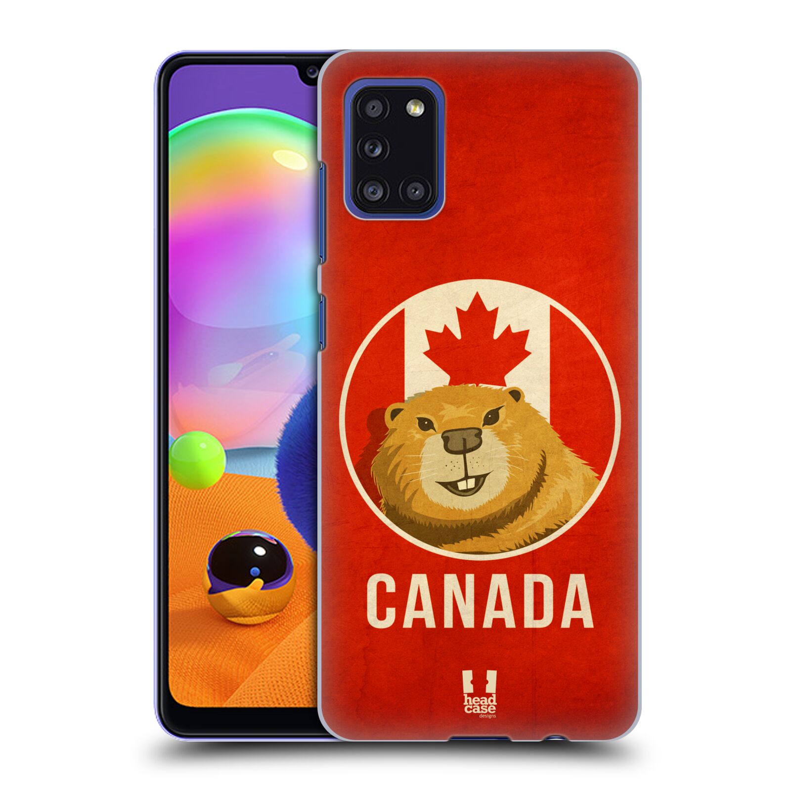 Zadní kryt na mobil Samsung Galaxy A31 vzor Patriotismus zvíře symbol CANADA BOBR