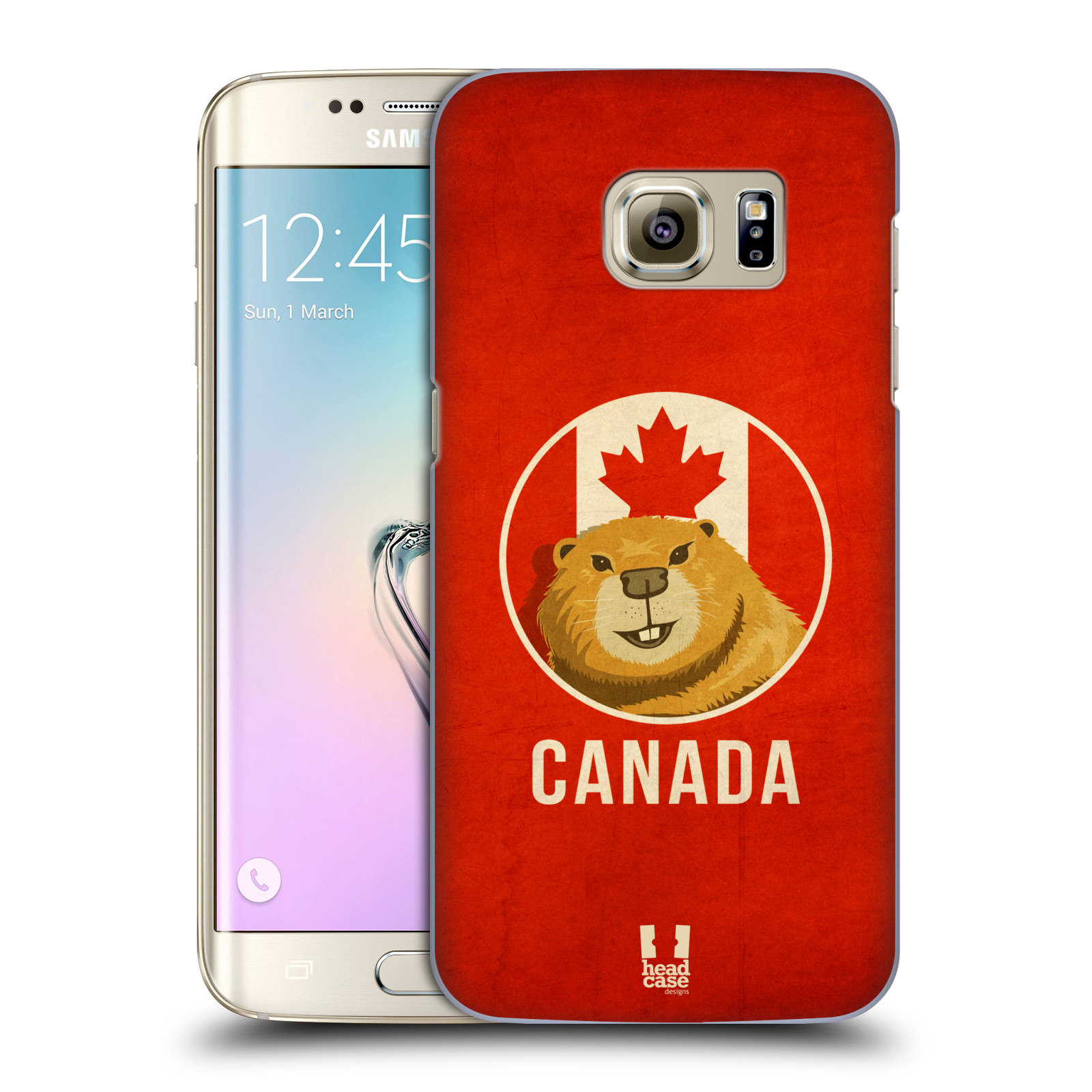 HEAD CASE plastový obal na mobil SAMSUNG GALAXY S7 EDGE vzor Patriotismus zvíře symbol CANADA BOBR