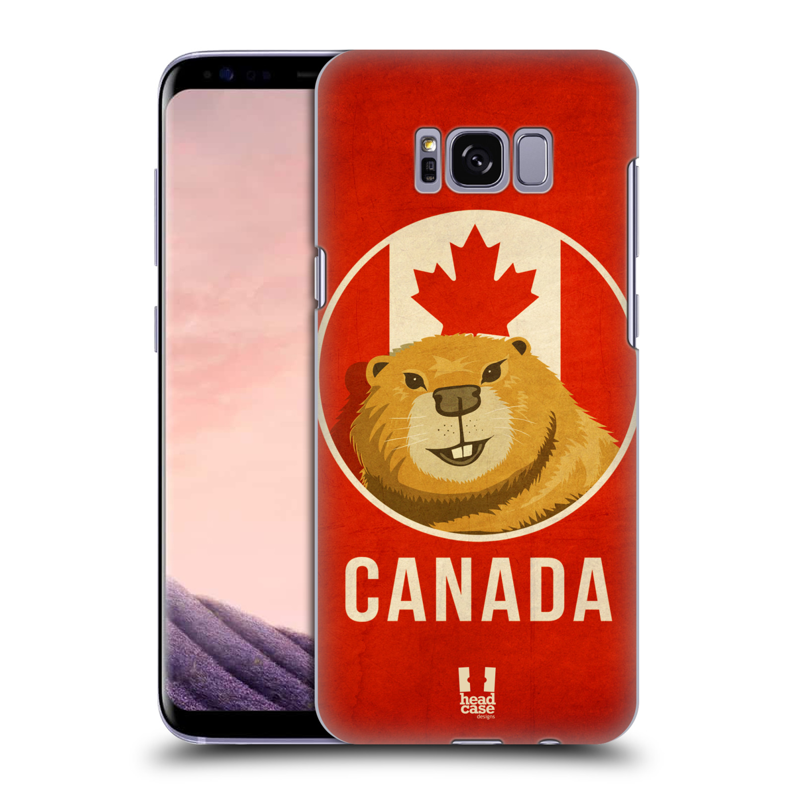 HEAD CASE plastový obal na mobil Samsung Galaxy S8 vzor Patriotismus zvíře symbol CANADA BOBR