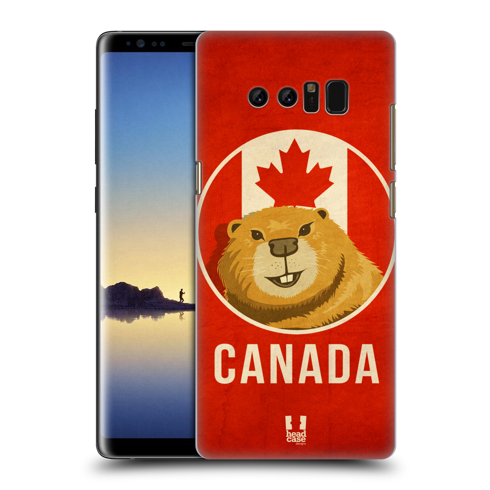 HEAD CASE plastový obal na mobil Samsung Galaxy Note 8 vzor Patriotismus zvíře symbol CANADA BOBR