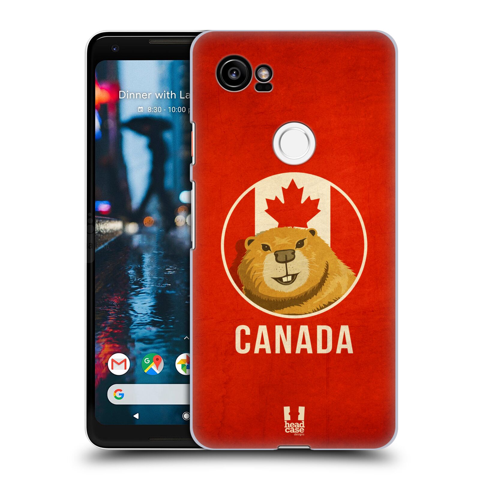 HEAD CASE plastový obal na mobil Google Pixel 2 XL vzor Patriotismus zvíře symbol CANADA BOBR