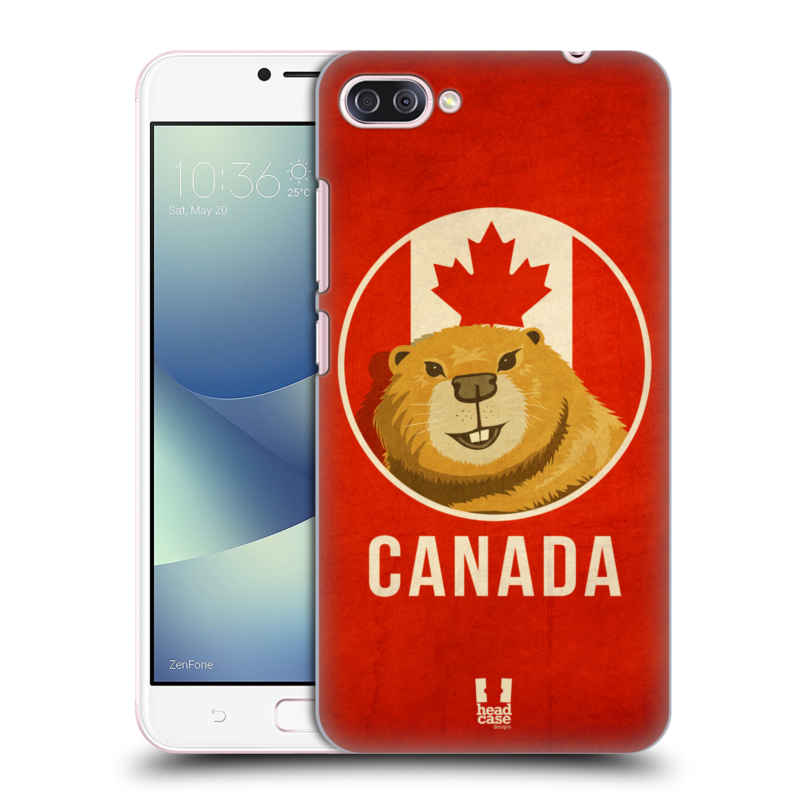 HEAD CASE plastový obal na mobil Asus Zenfone 4 MAX ZC554KL vzor Patriotismus zvíře symbol CANADA BOBR